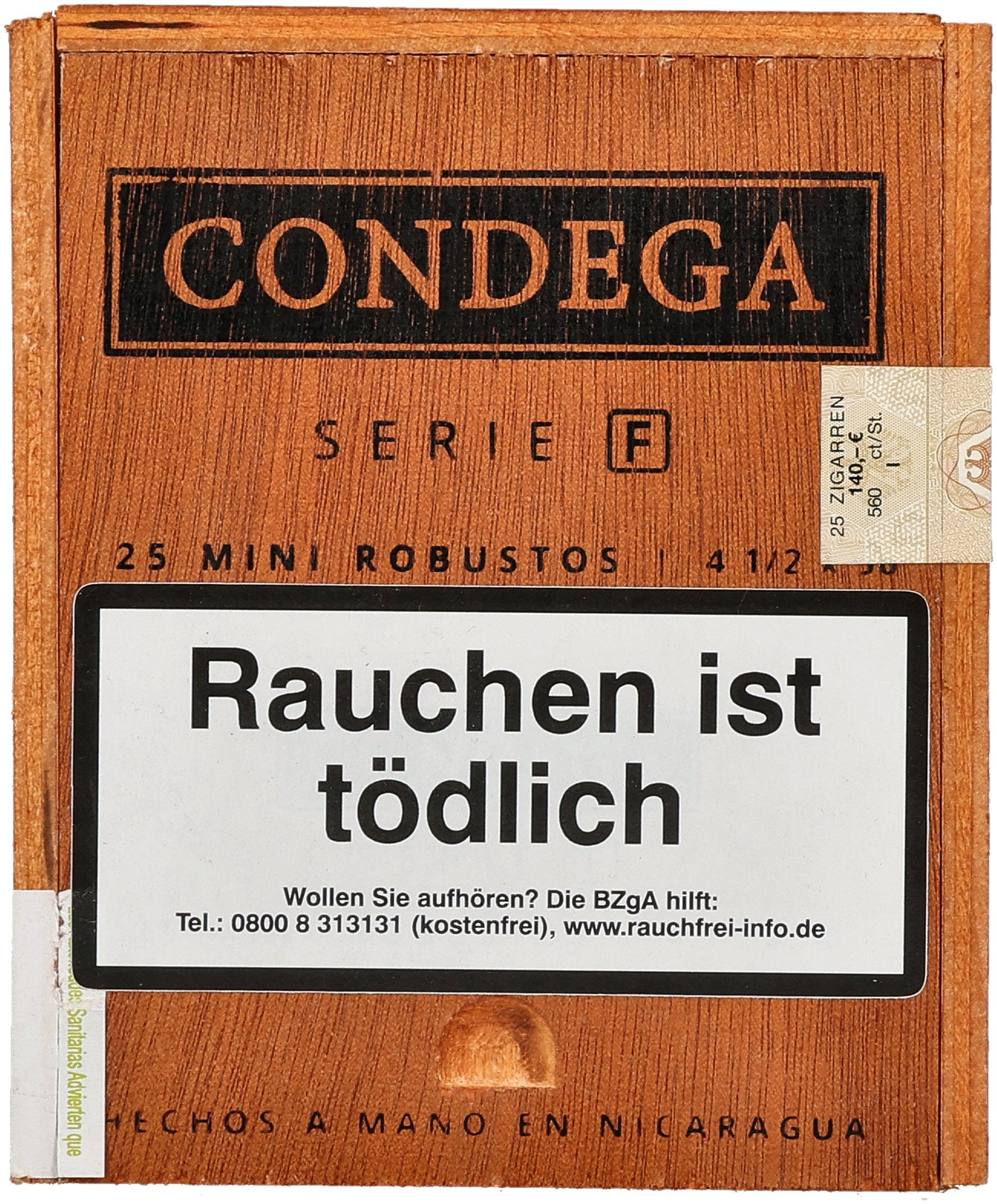 Condega Serie F Mini Robusto_Kiste