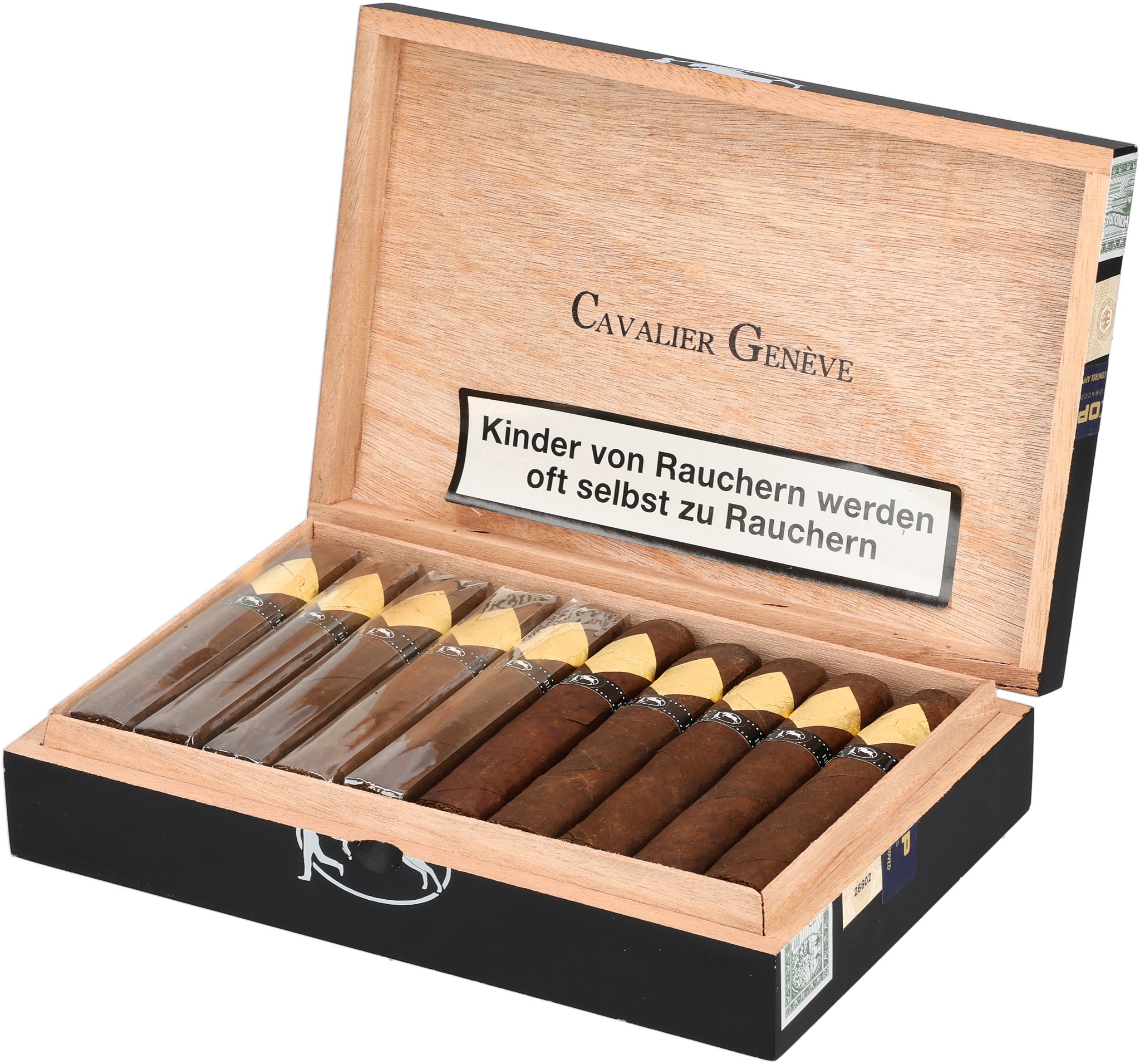 Cavalier Genève Black II Robusto Gordo_Kiste offen