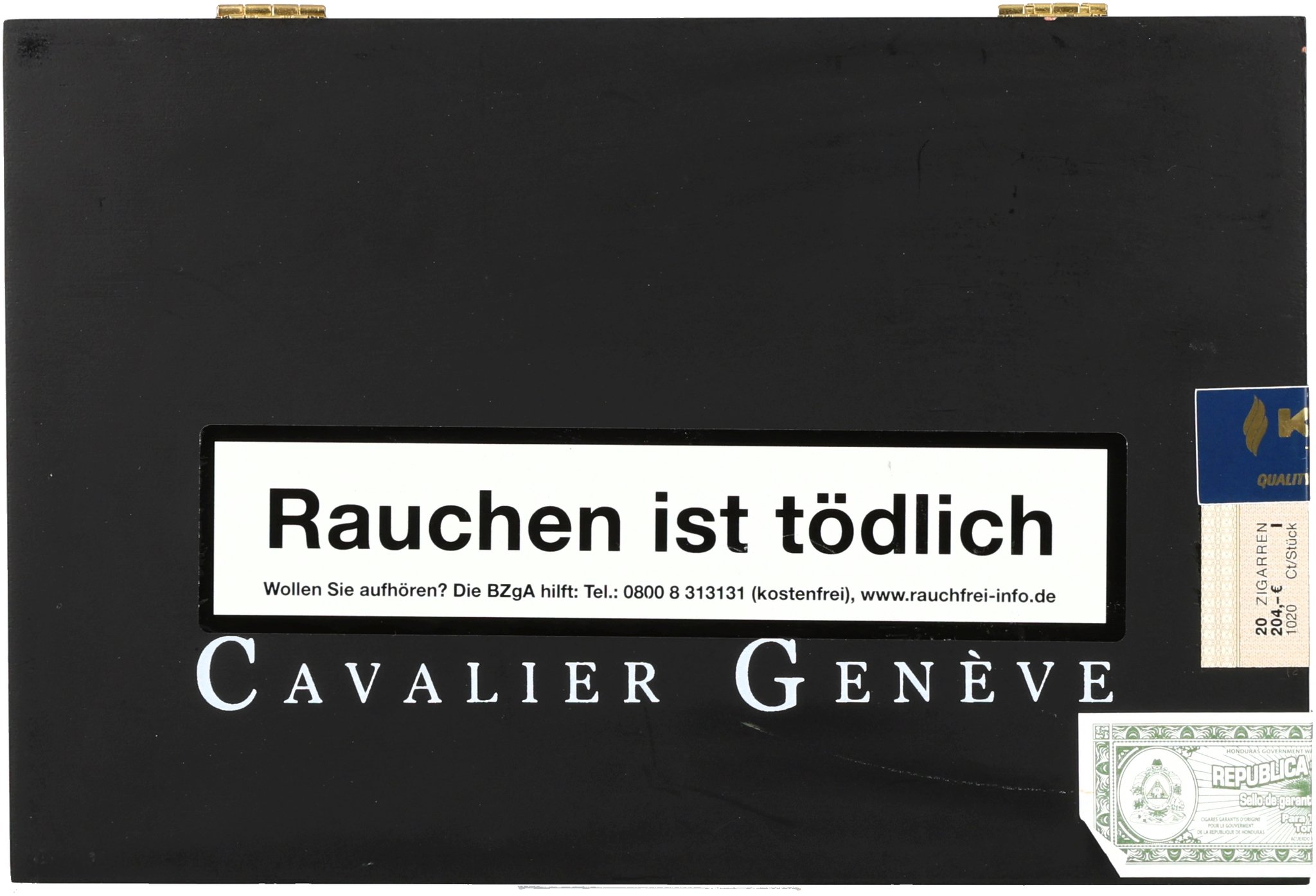 Cavalier Genève Black II Petit No. 2_Kiste Frontal