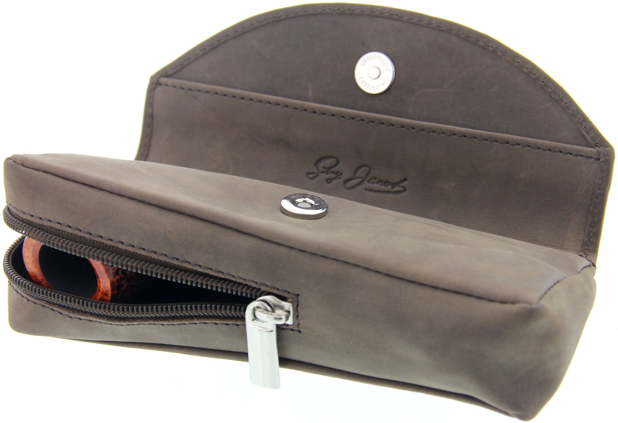 Guy Janot Pfeifentasche 1er Jägerleder (6614) Detailbild