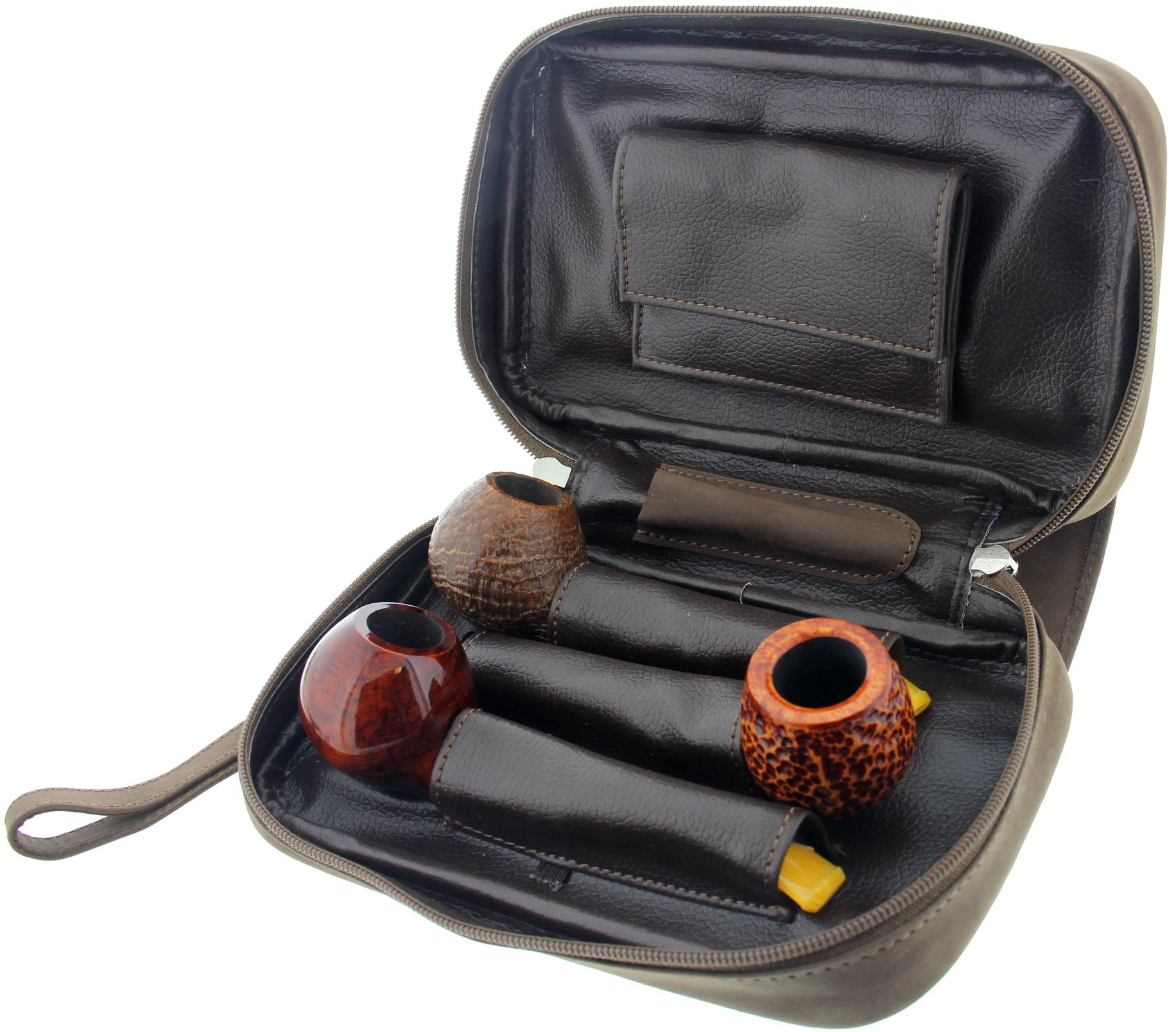 Guy Janot Pfeifentasche 3er Jägerleder (6648) Detailbild