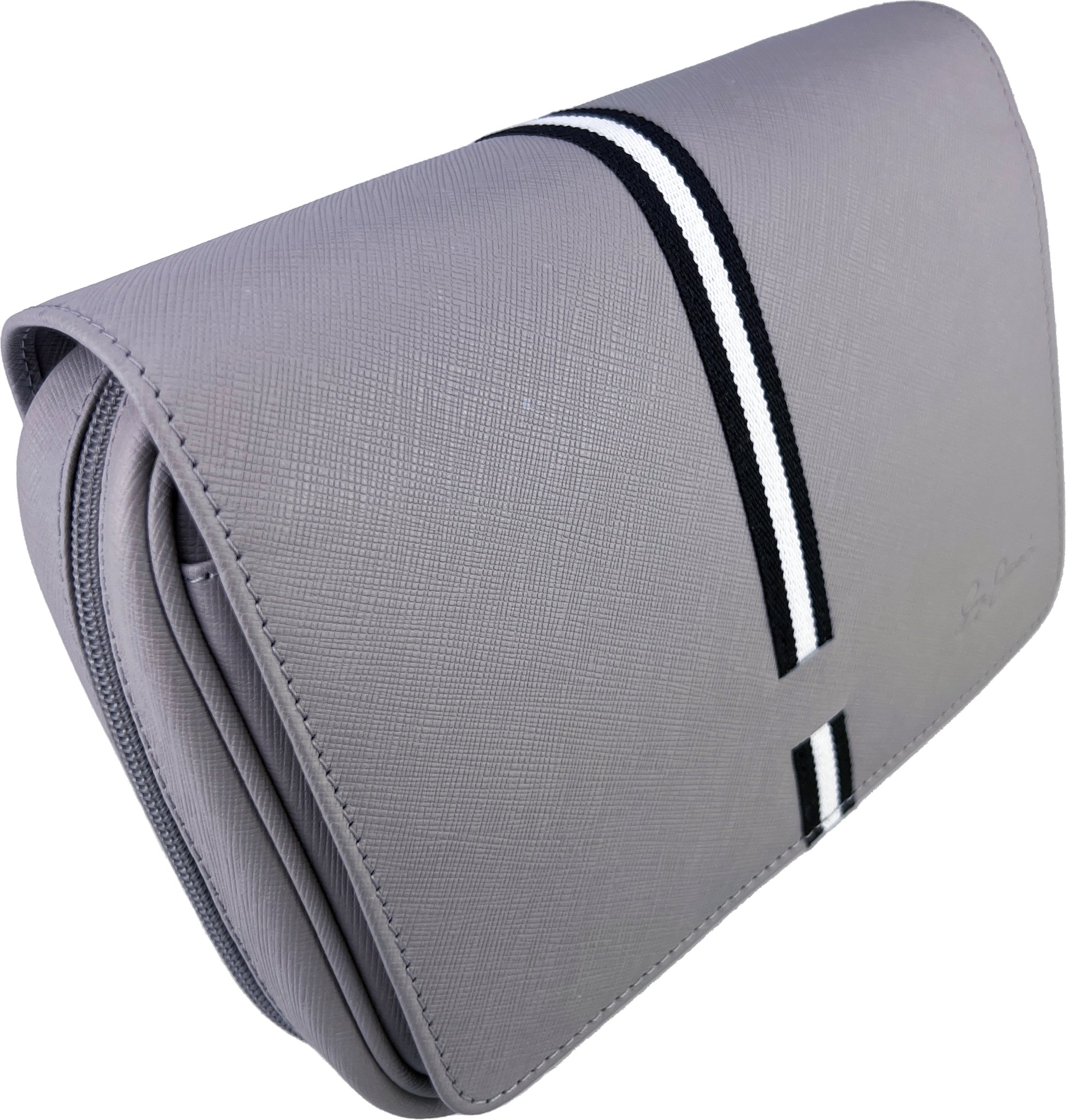 Guy Janot Pfeifentasche 4er grey Saffiano (6549)