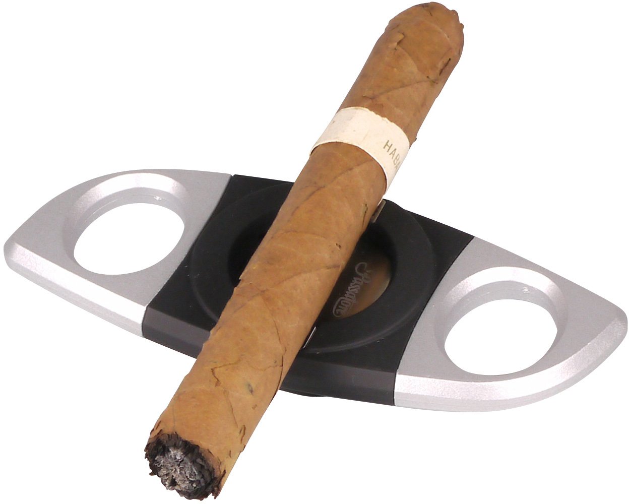 Passatore Cutter mit Ablage schwarz silber Detailbild