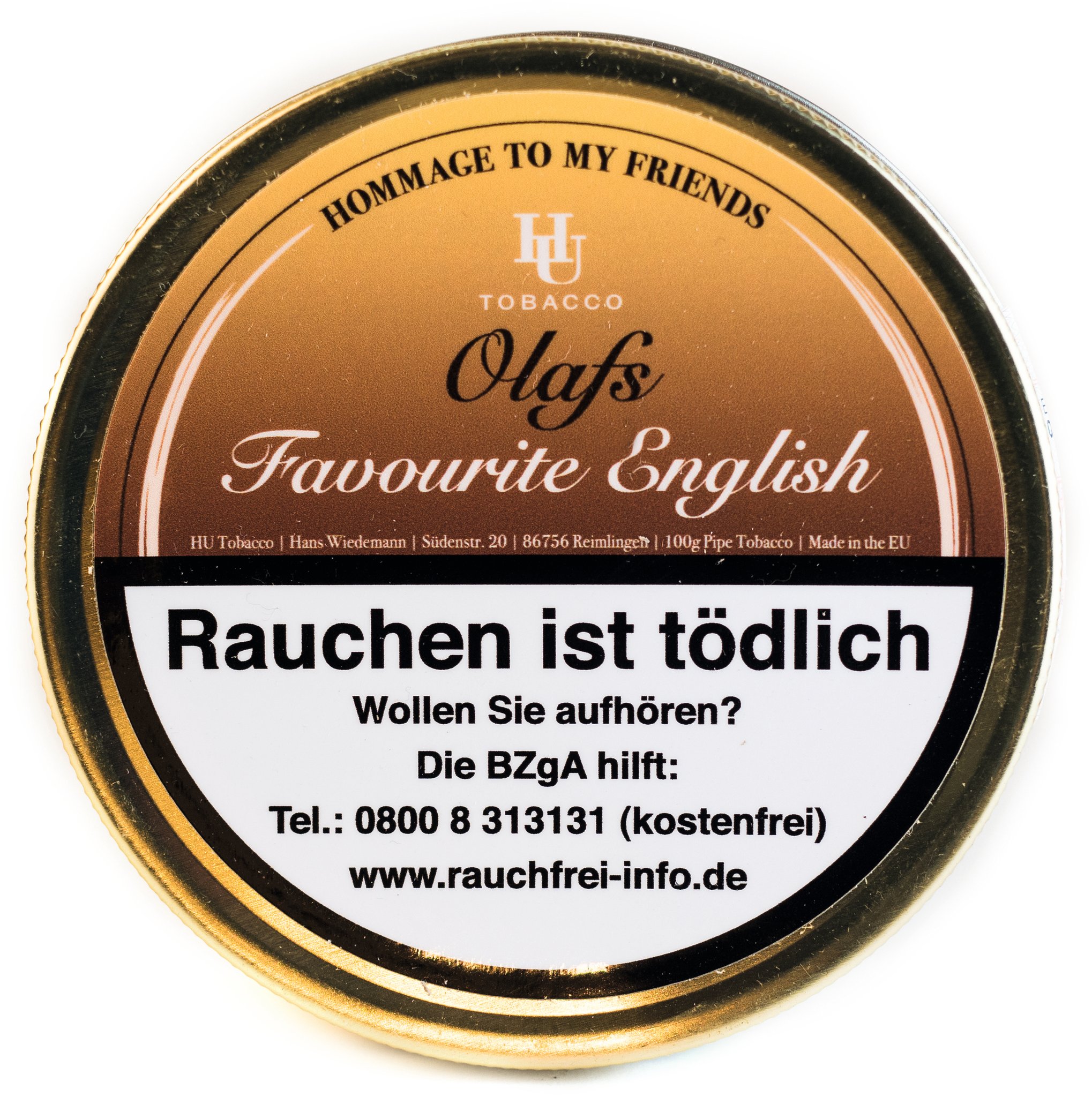 HU Tobacco Hommage Olaf´s Favourite 100g Dose