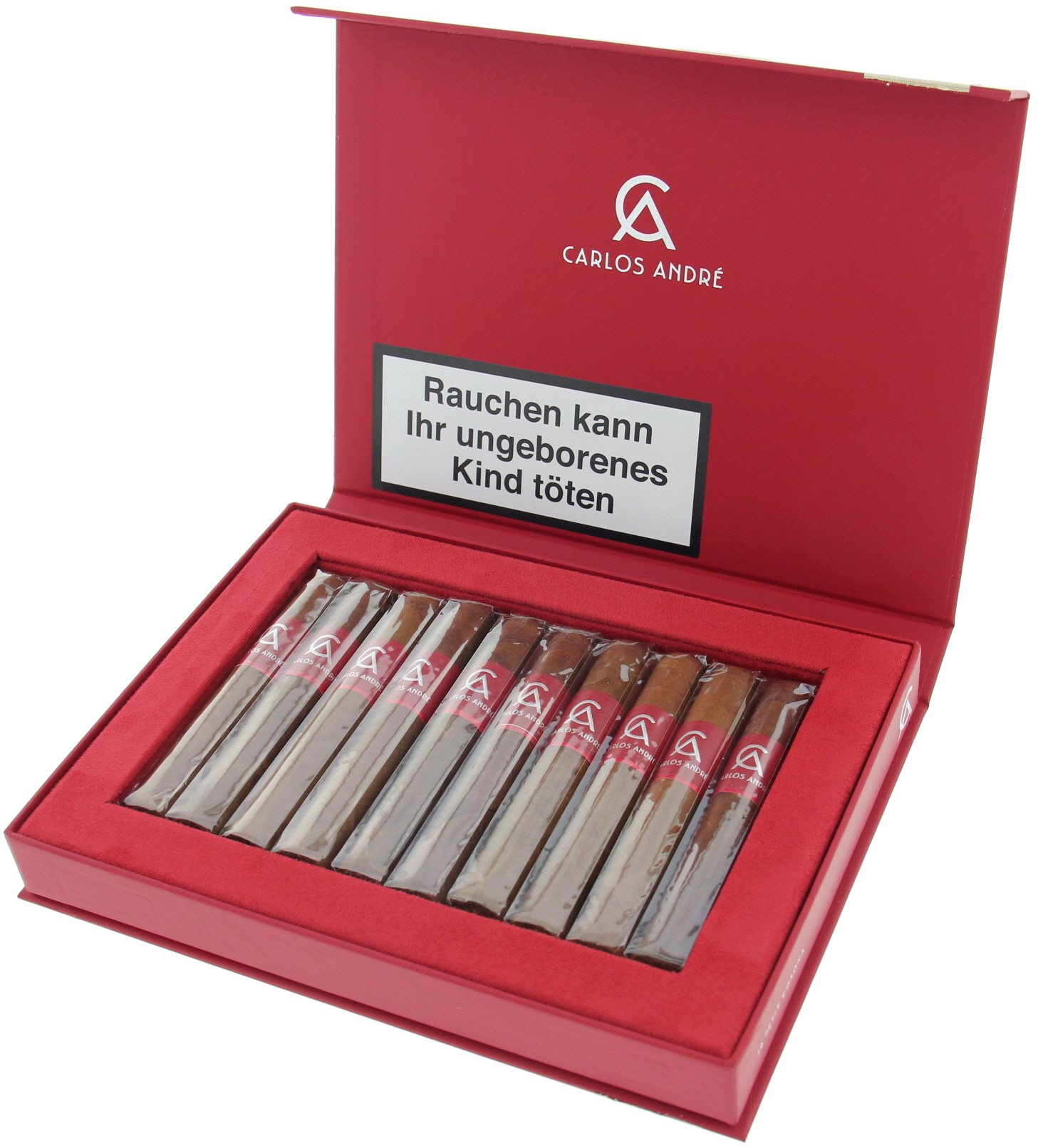 Carlos André Airborne Petit Corona Kiste offen