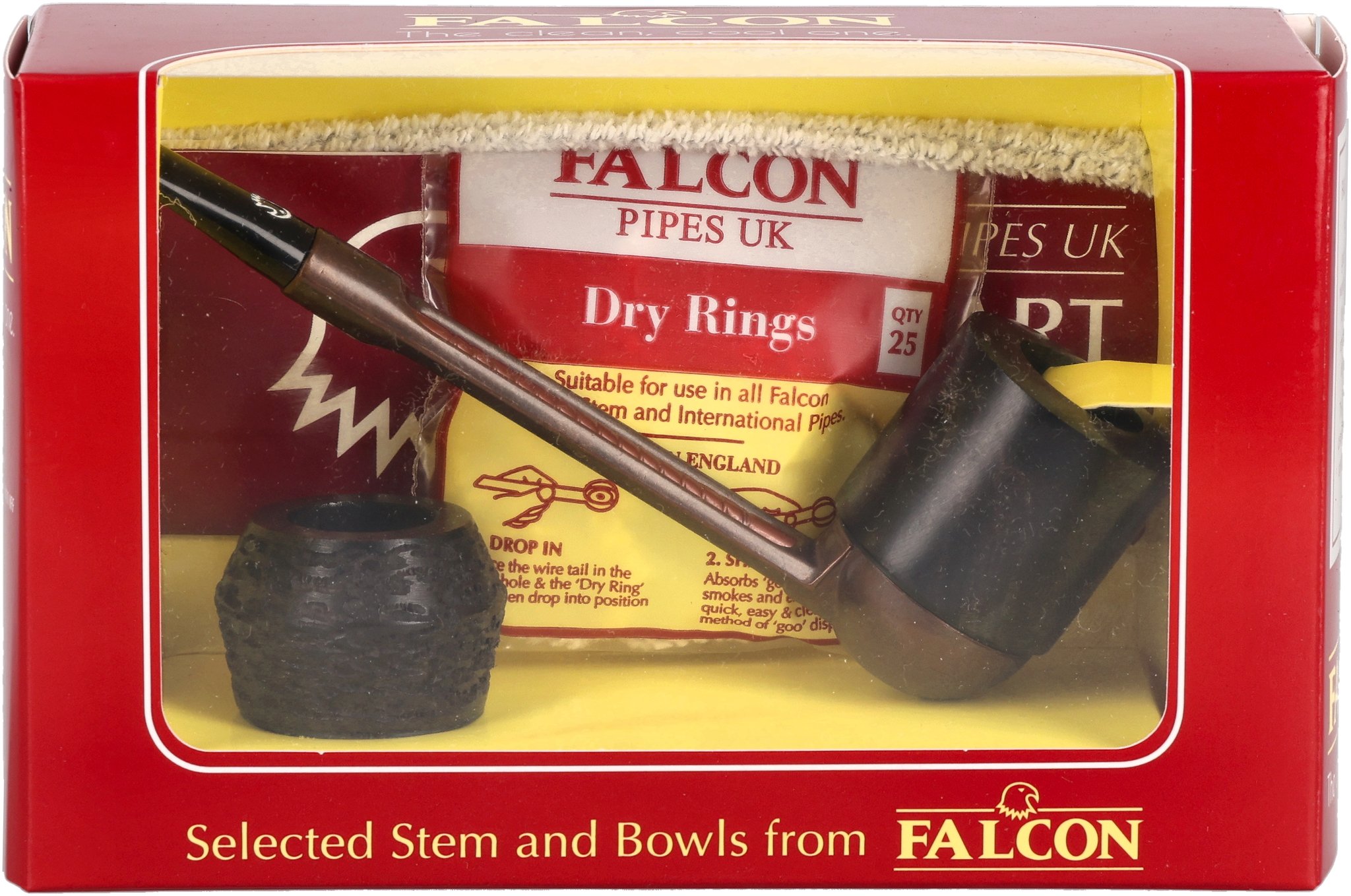 Falcon Pfeifensystem Starterset Extra Set Gerade Glatt Dublin_Frontal