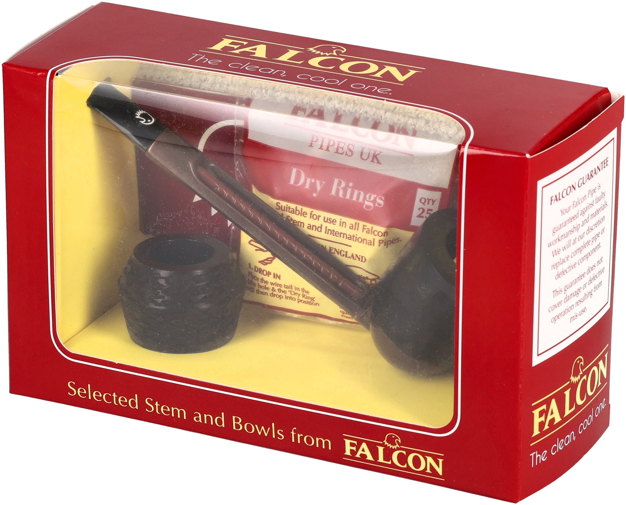 Falcon Pfeifensystem Starterset Extra Set Gerade Glatt Dublin_Seitlich