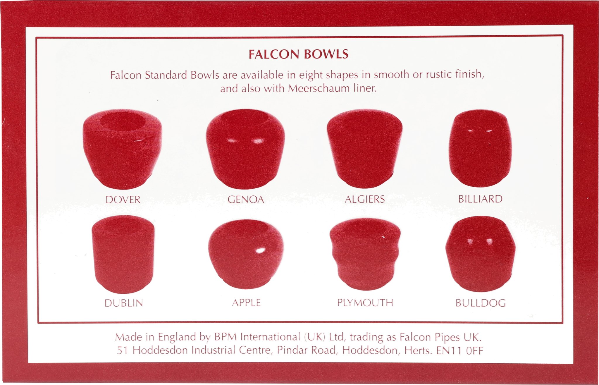 Falcon Pfeifensystem Starterset Extra Set Gerade Glatt Dublin_Packung