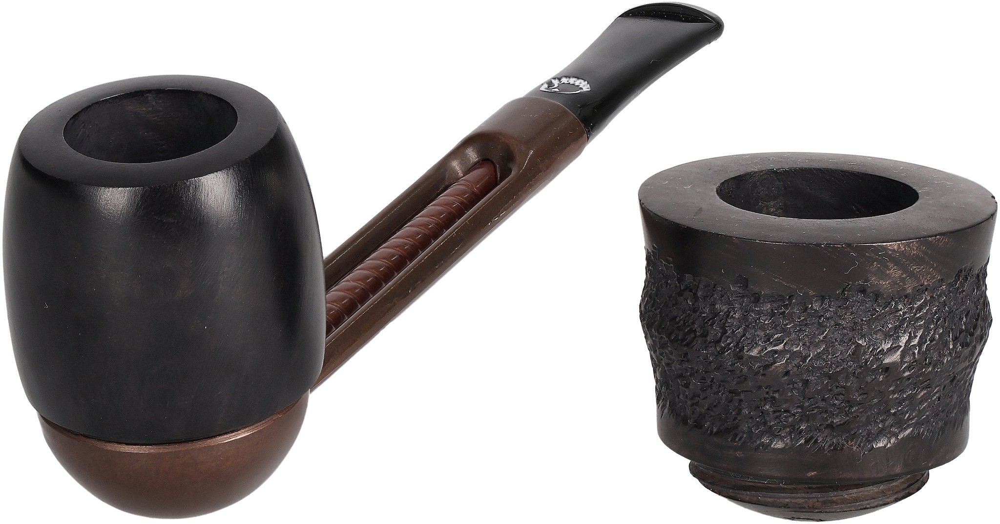 Falcon Pfeifensystem Starterset Extra Set Gerade Glatt Billiard_Offen