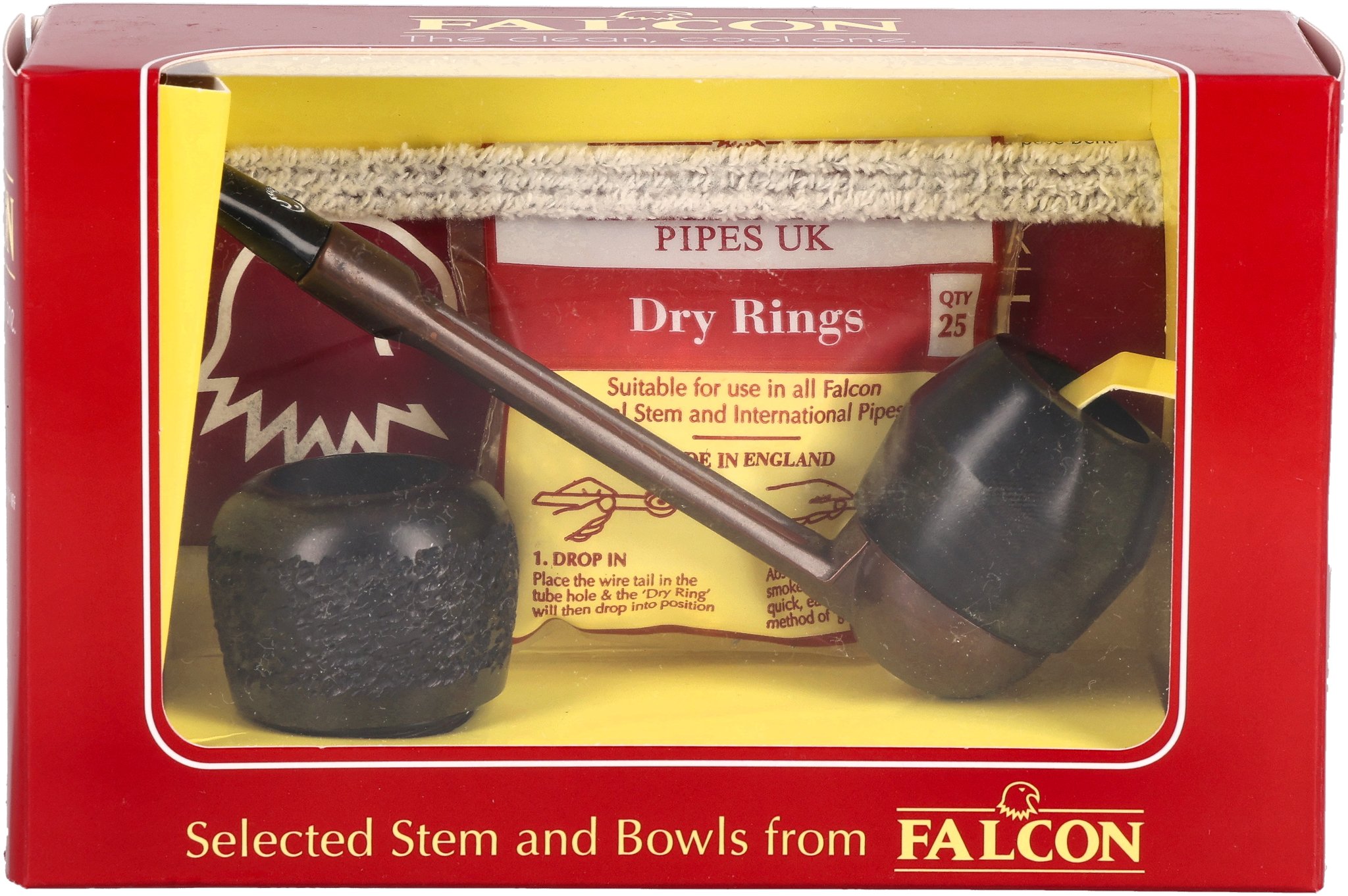 Falcon Pfeifensystem Starterset Extra Set Gerade Glatt Bulldog_Frontal