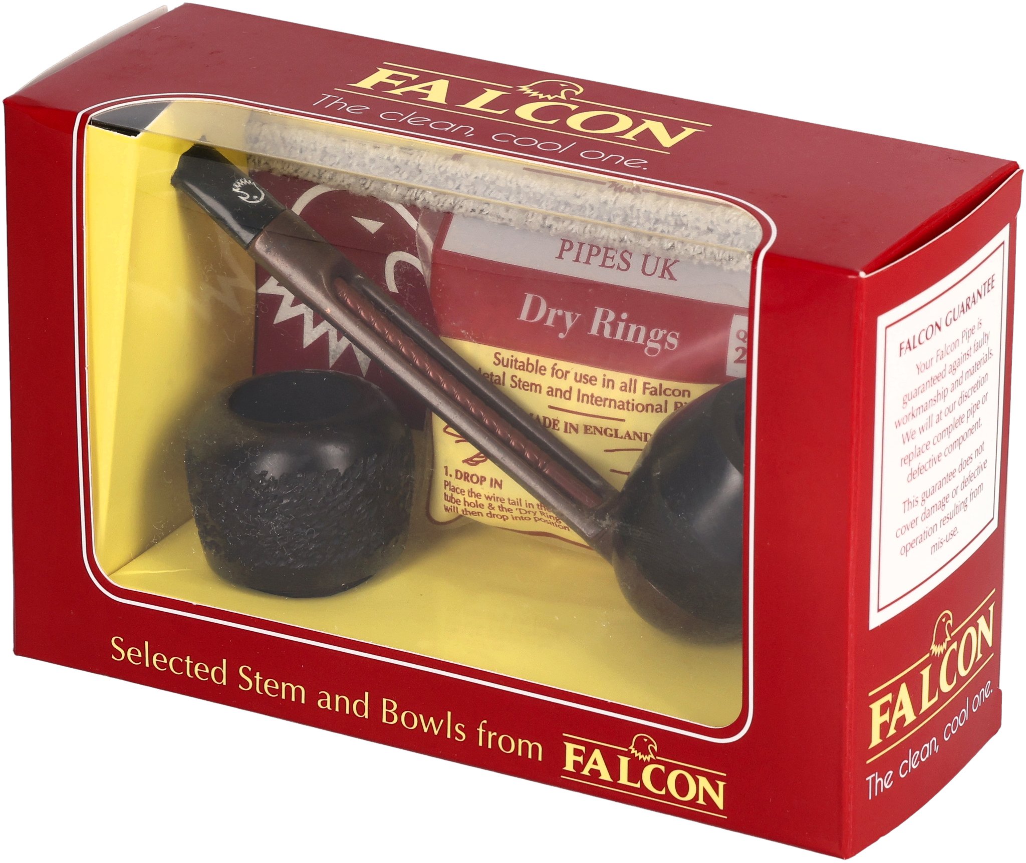 Falcon Pfeifensystem Starterset Extra Set Gerade Glatt Bulldog_Seitlich