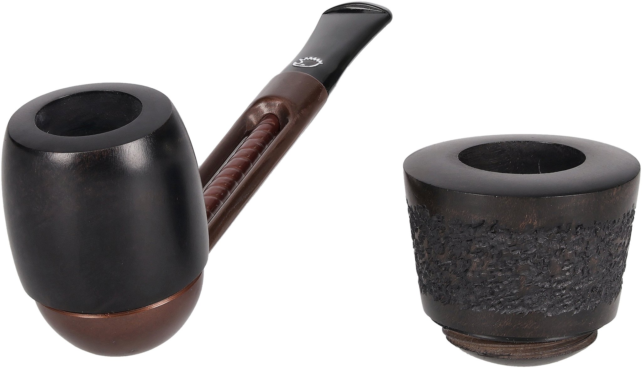 Falcon Pfeifensystem Starterset Extra Set Gerade Glatt Billiard_Offen
