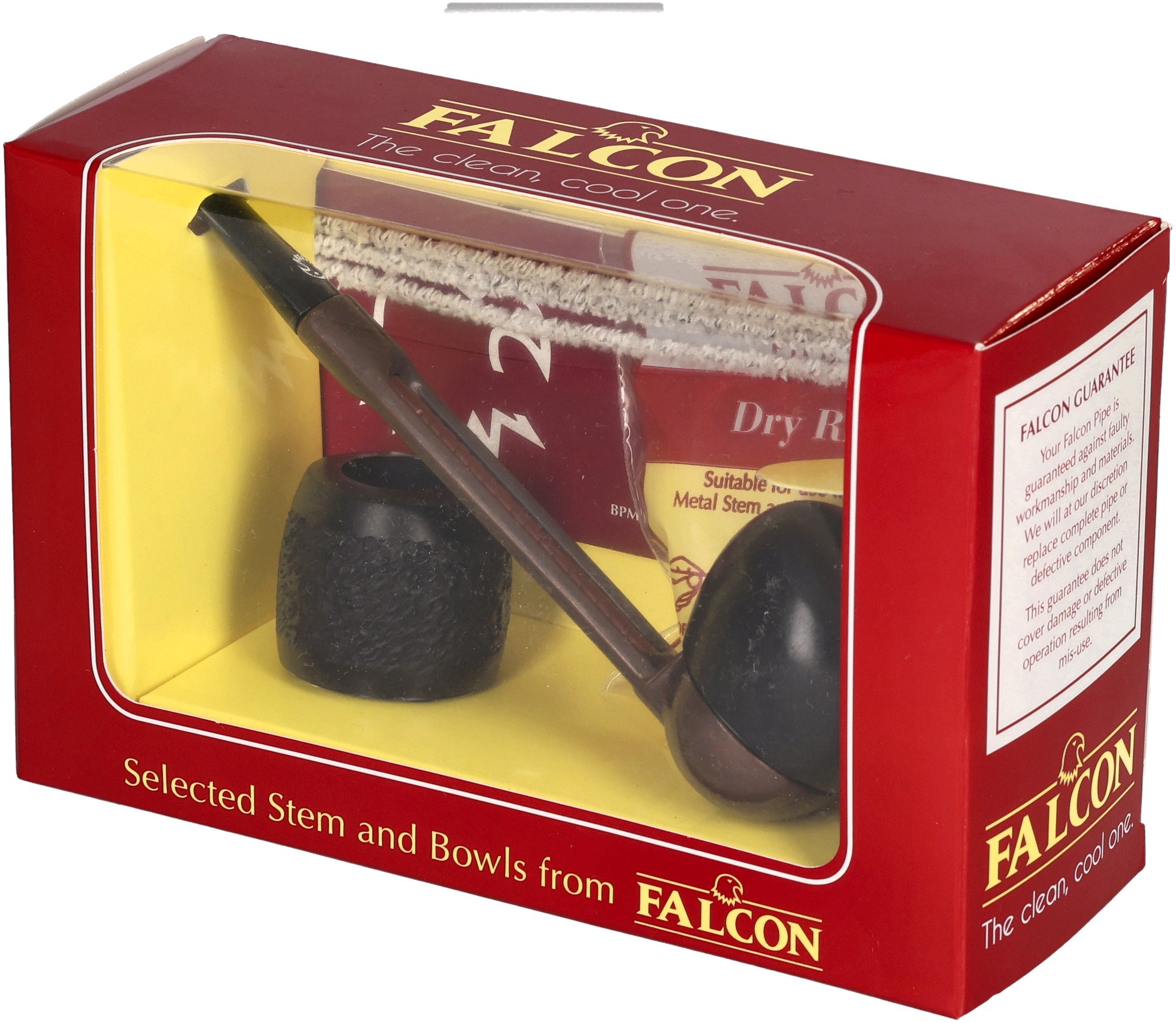 Falcon Pfeifensystem Starterset Extra Set Gerade Glatt Apple 30grad