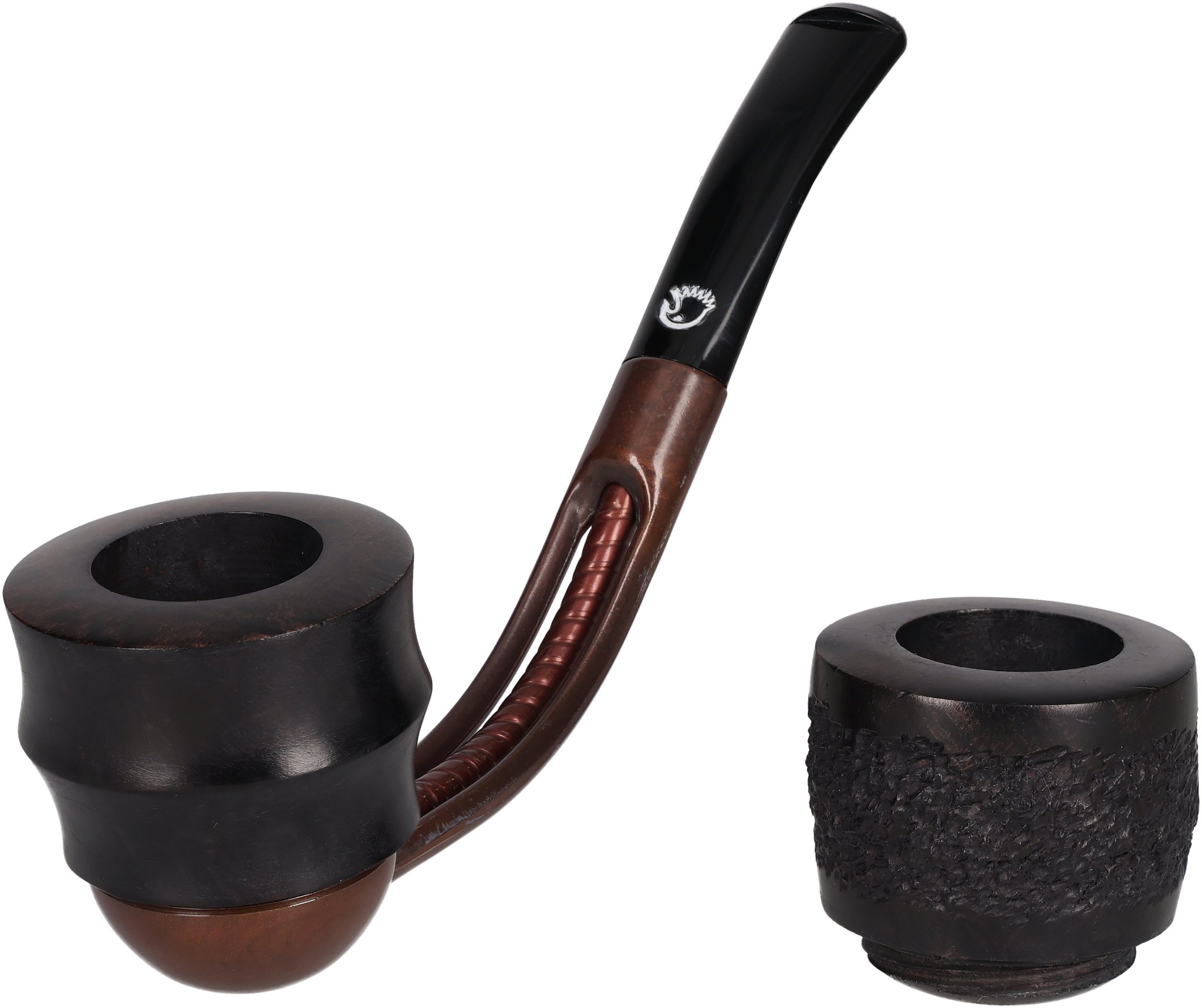 Falcon Pfeifensystem Starterset Extra Set Gebogen Glatt Plymouth ofen