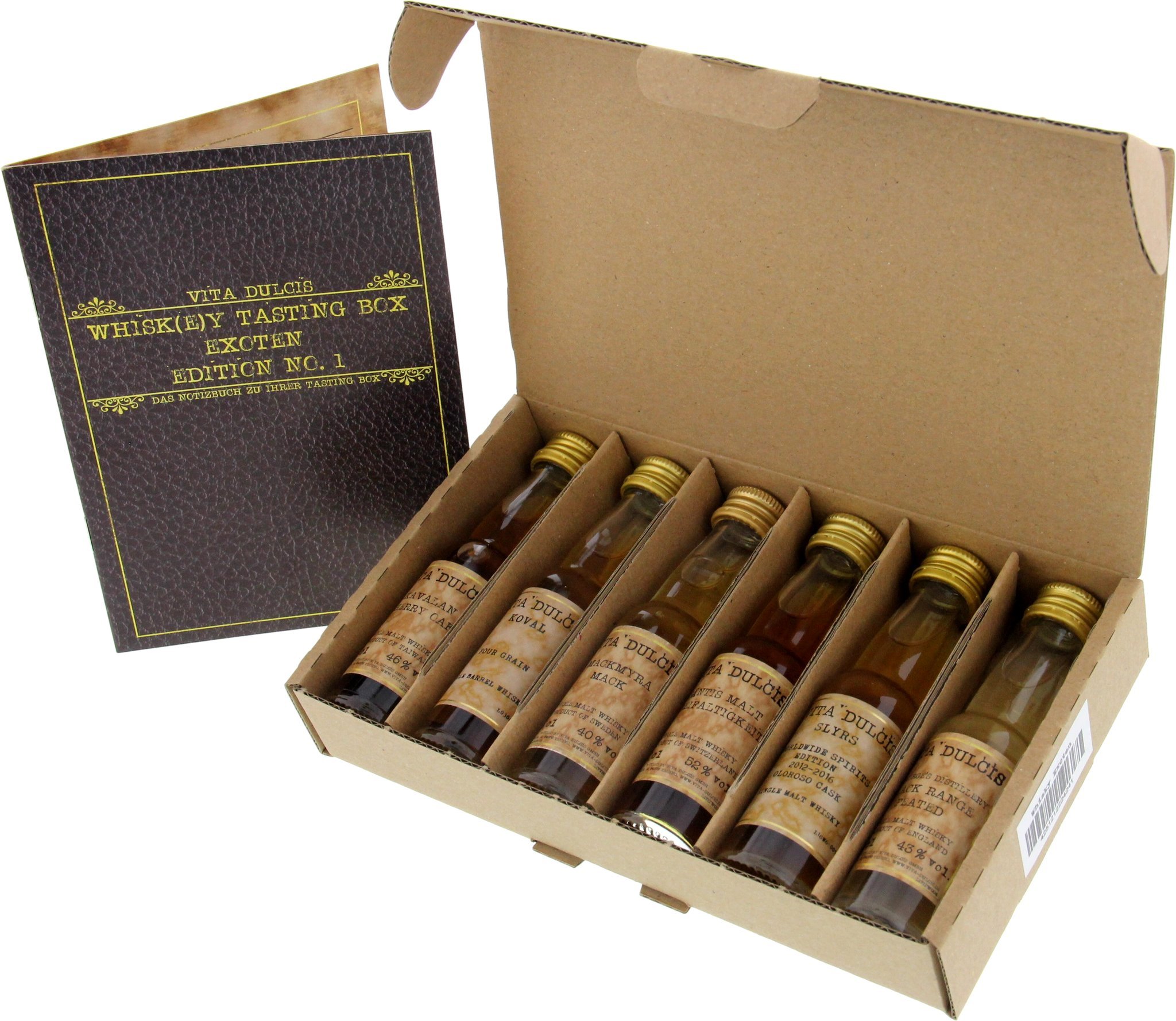 Vita Dulcis Whisky Tasting Box Exoten offen