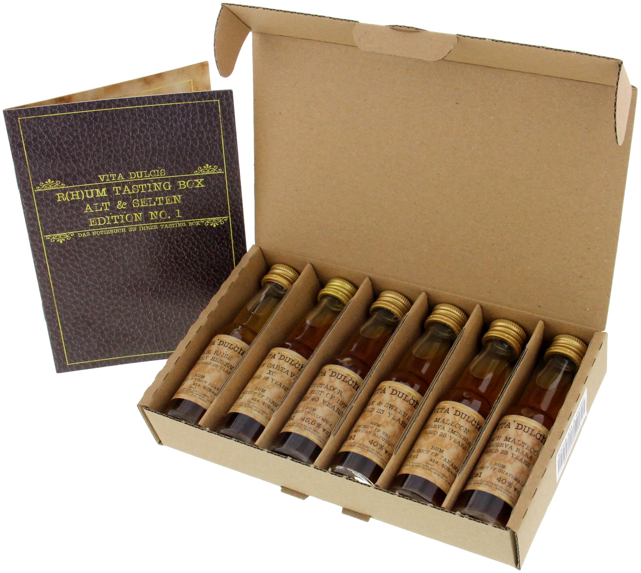 Vita Dulcis Rum Tasting Box Alt & Selten offen