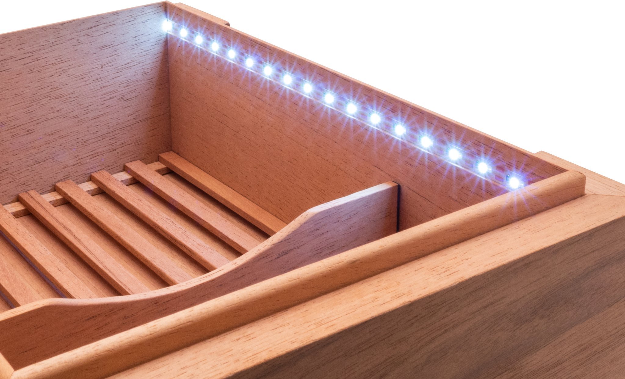 Xikar Humidore HP Walnuss (675WL) mit LED-Leiste Detailbild LED