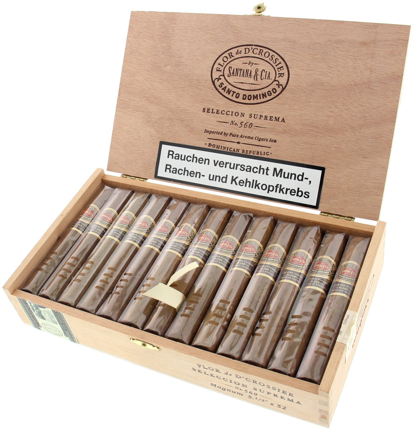 Flor de D'Crossier Seleccion Suprema 560 Magnum (52x5.5) 25er offen