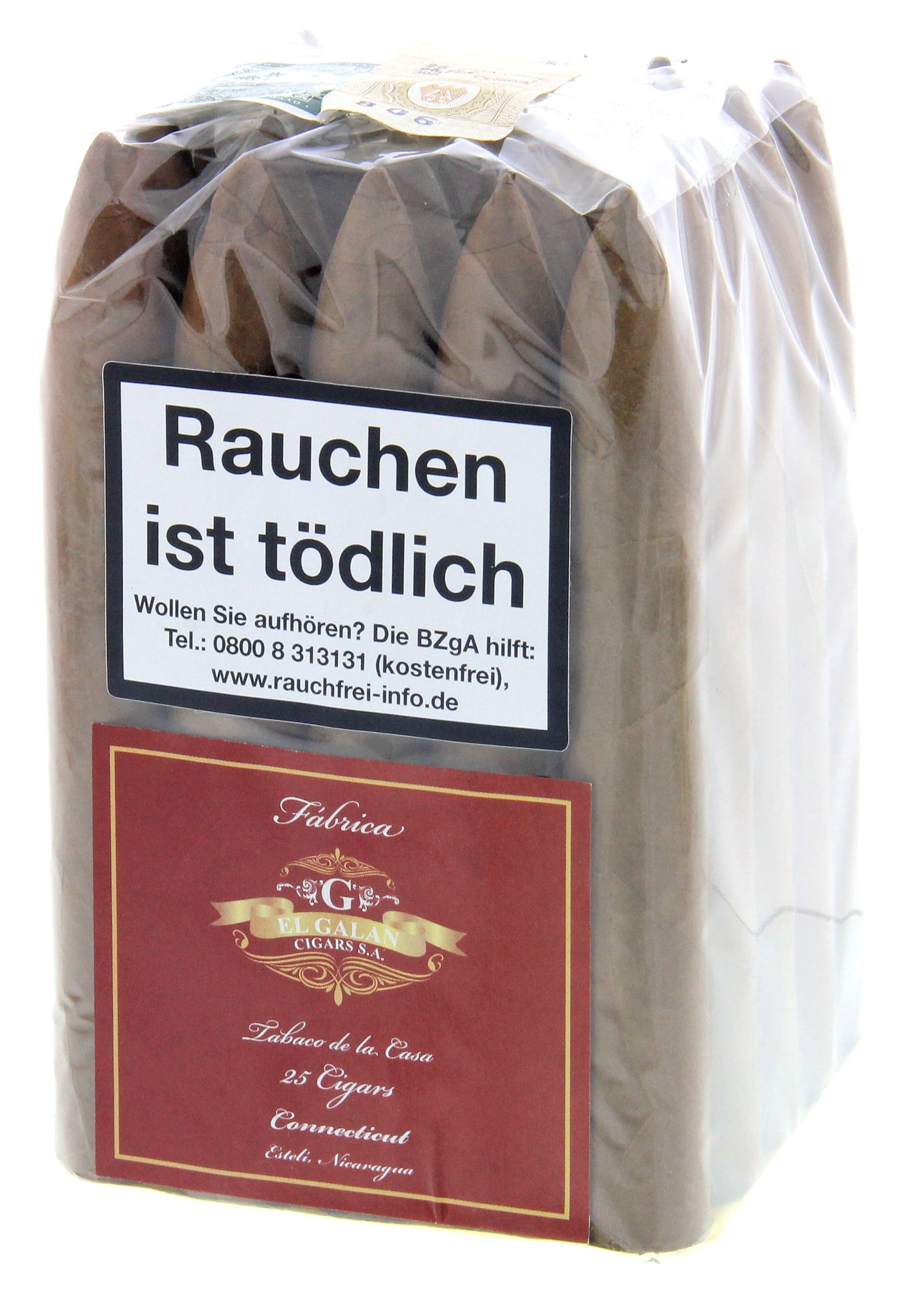 El Galan Tabaco de la Casa Torpedo CONNECTICUT (6.5x52) Bundle