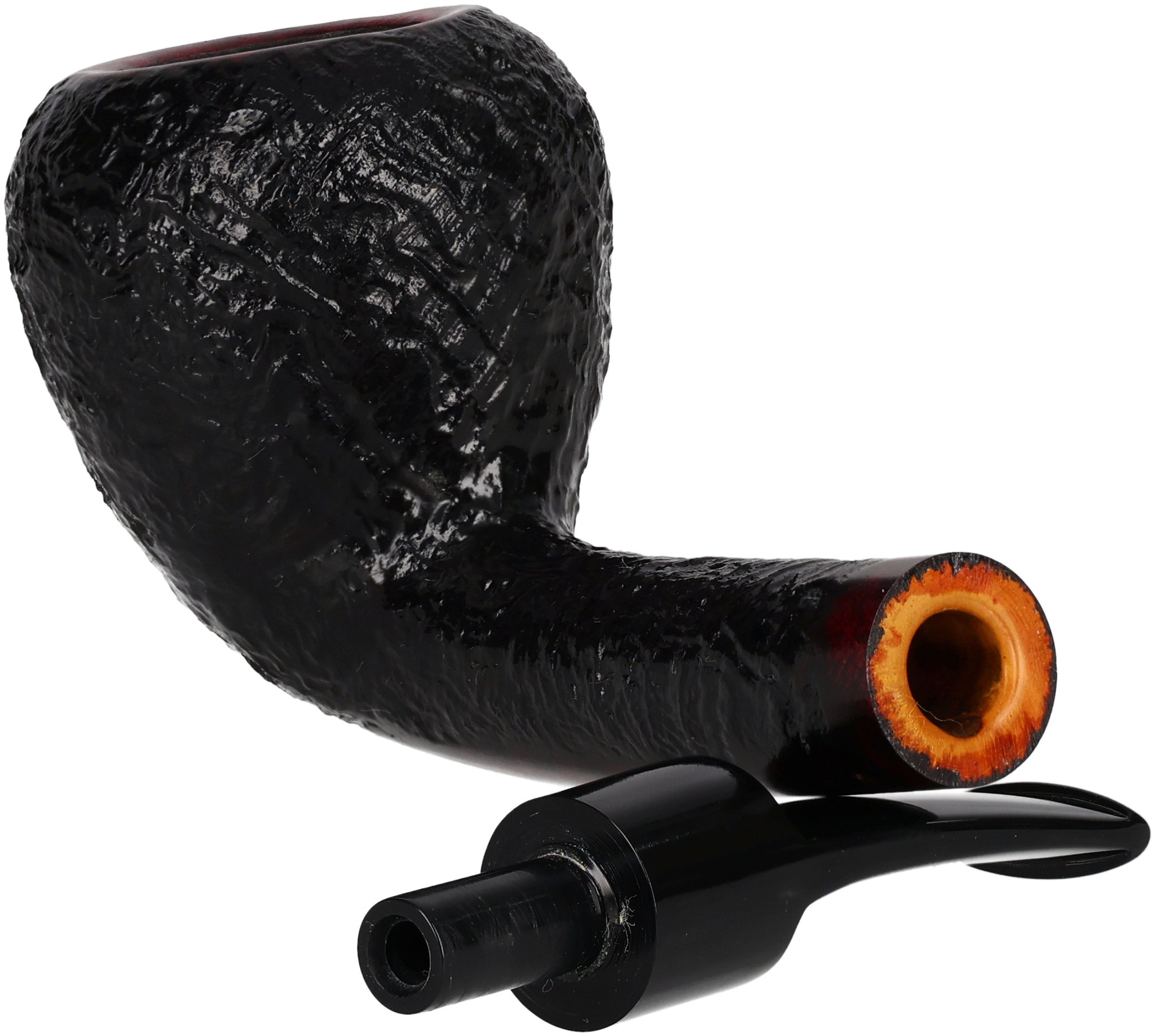 Holmer Knudsen Freehand Pfeifen Strawberry Sandgestrahlt_06