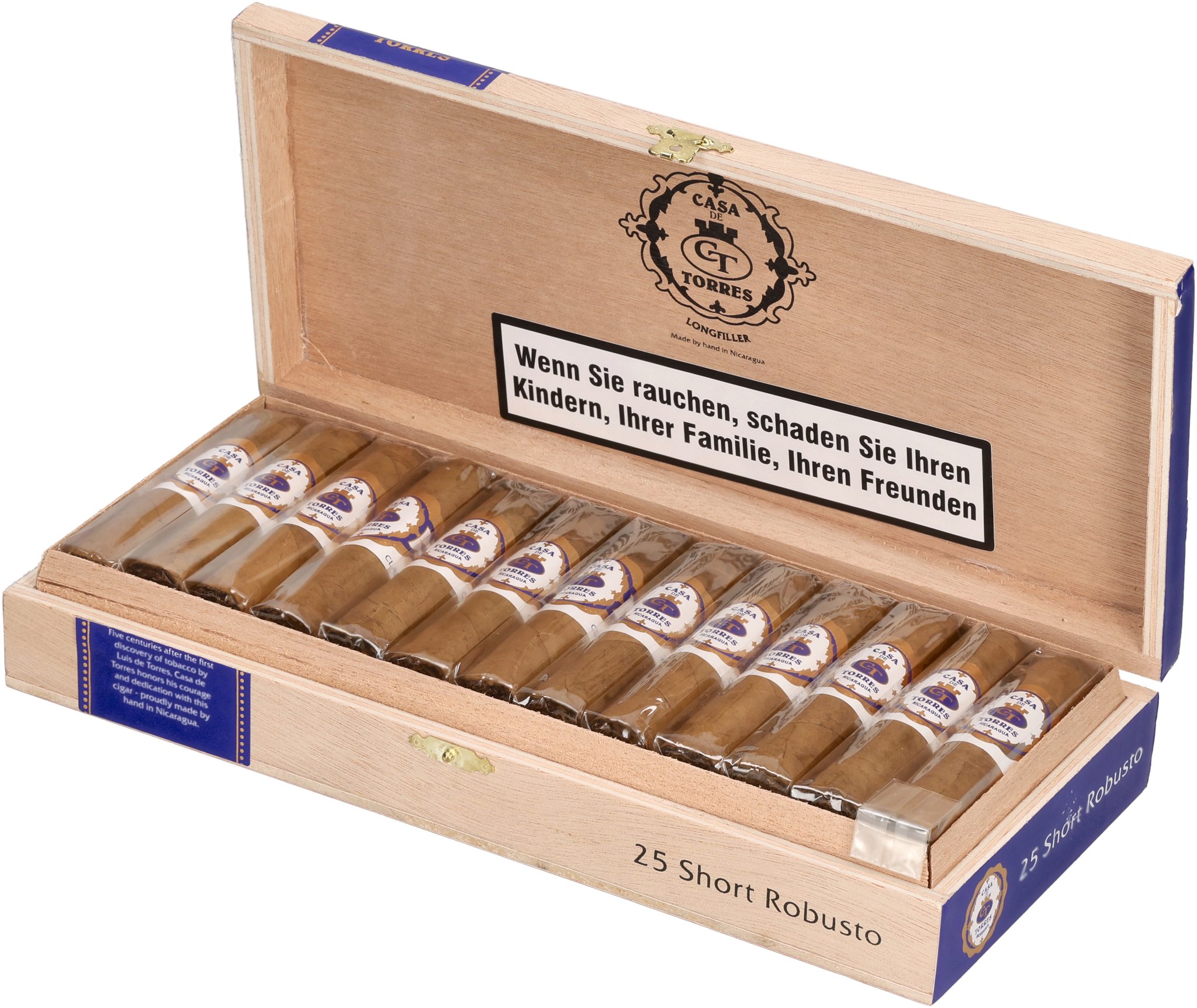 Casa De Torres Short Robusto box open 2