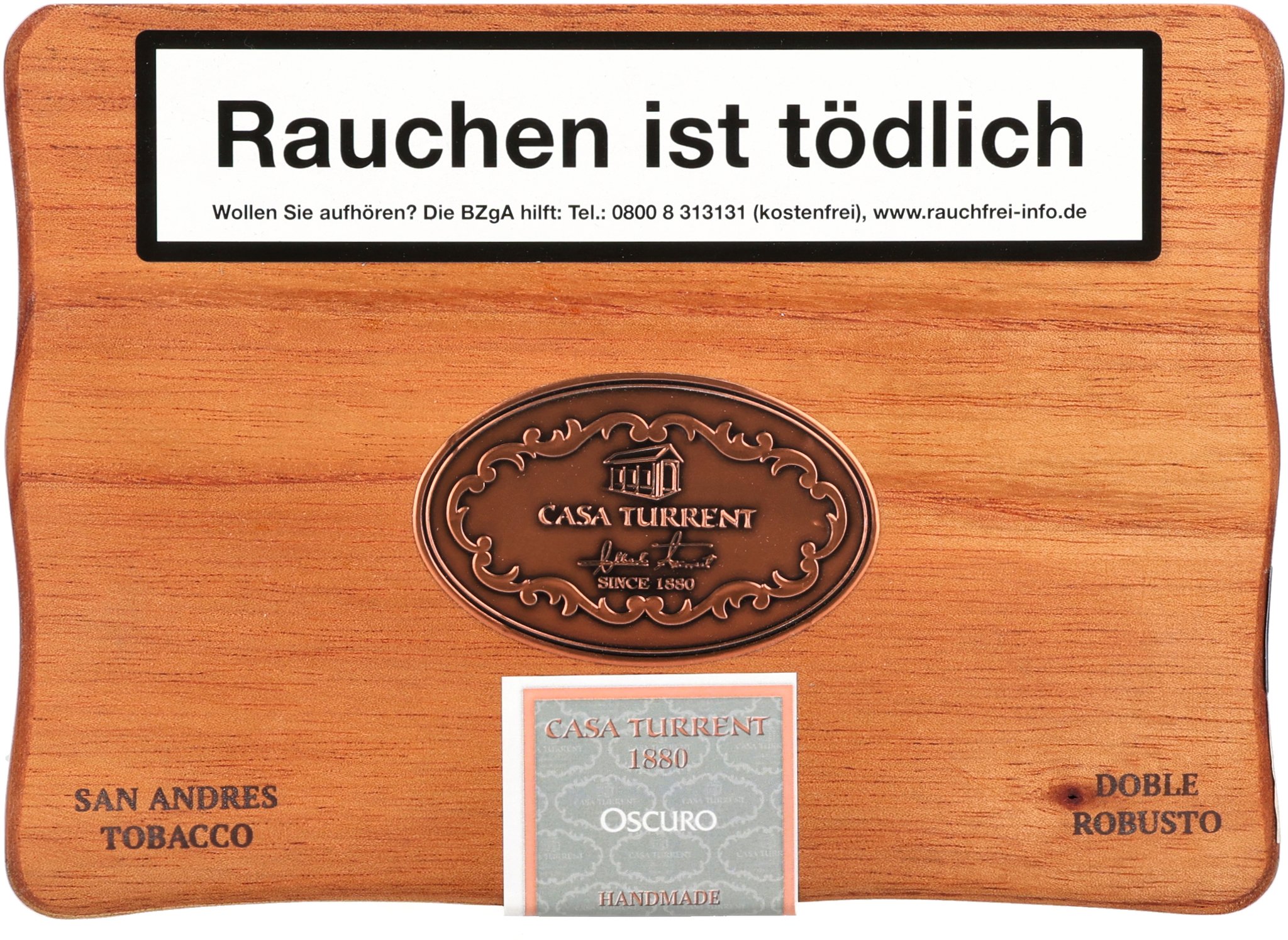 Casa Turrent 1880 Oscuro Doble Robusto_Frontal