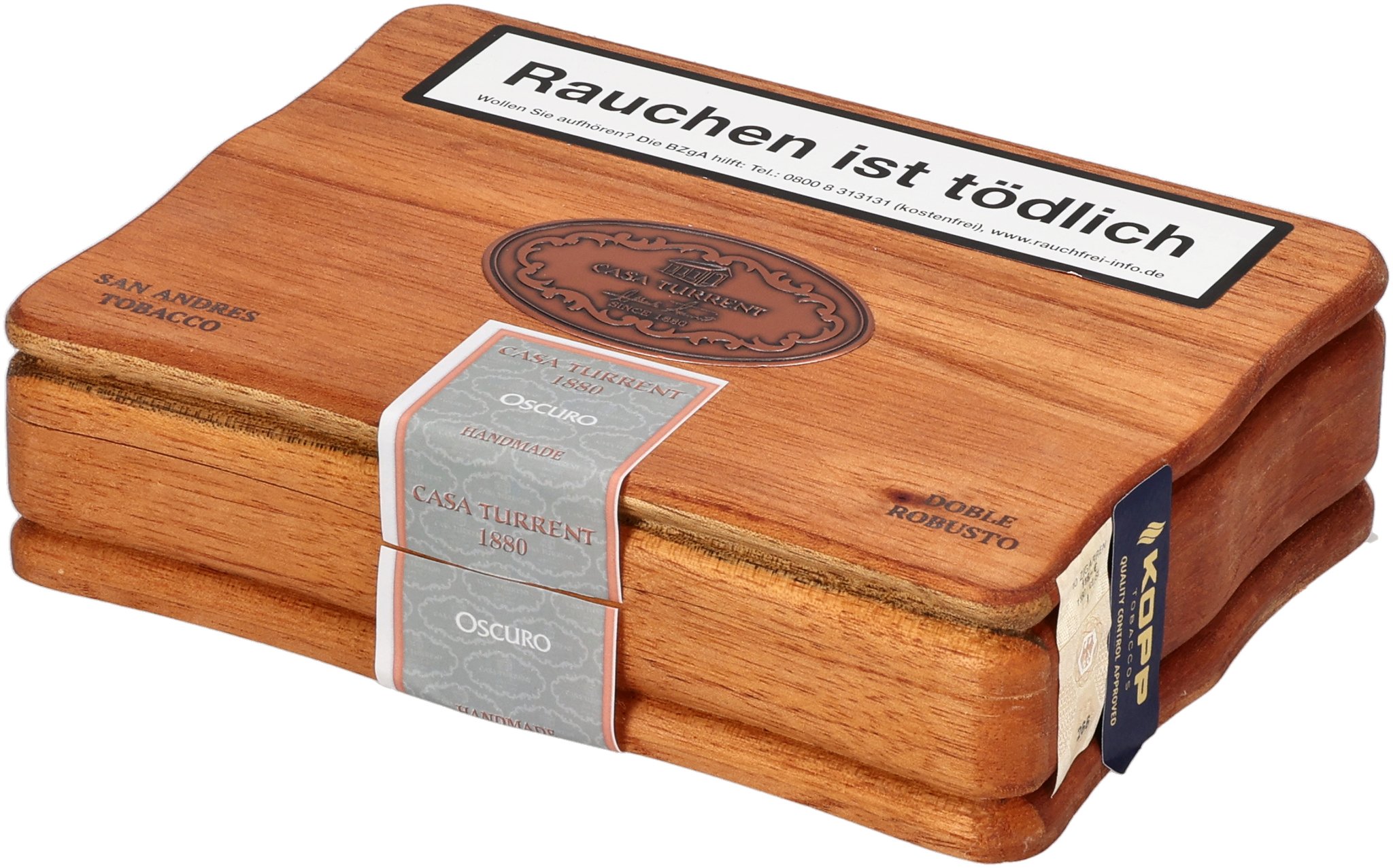 Casa Turrent 1880 Oscuro Doble Robusto_Kiste