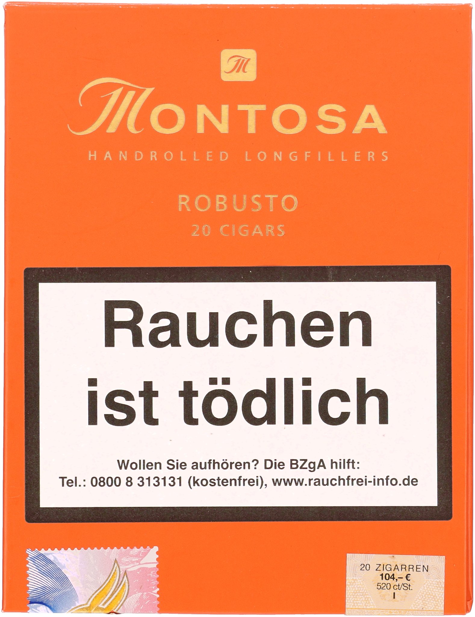 Montosa Claro Robusto_Kiste Frontal