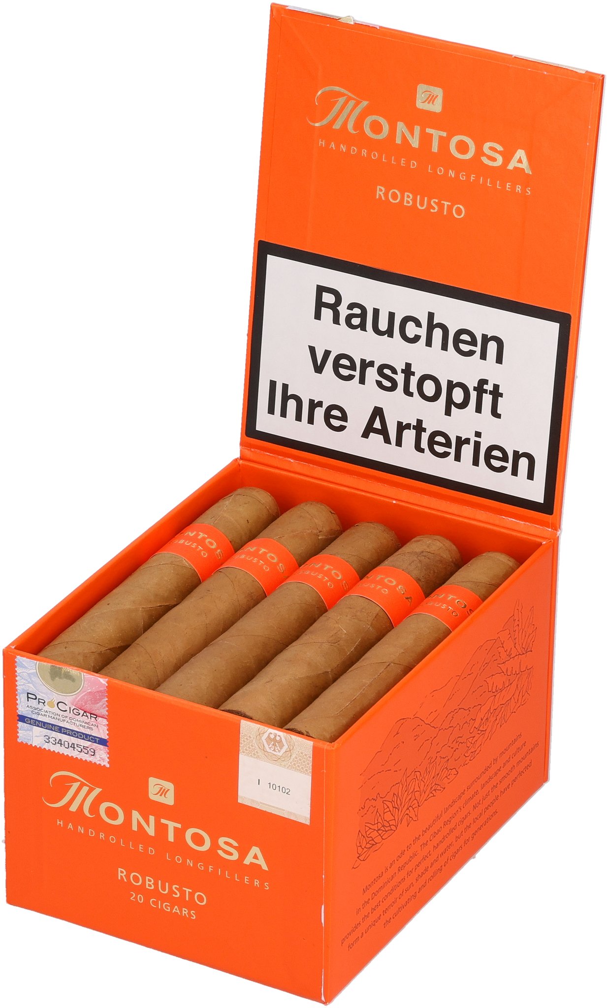 Montosa Claro Robusto_Kiste Offen