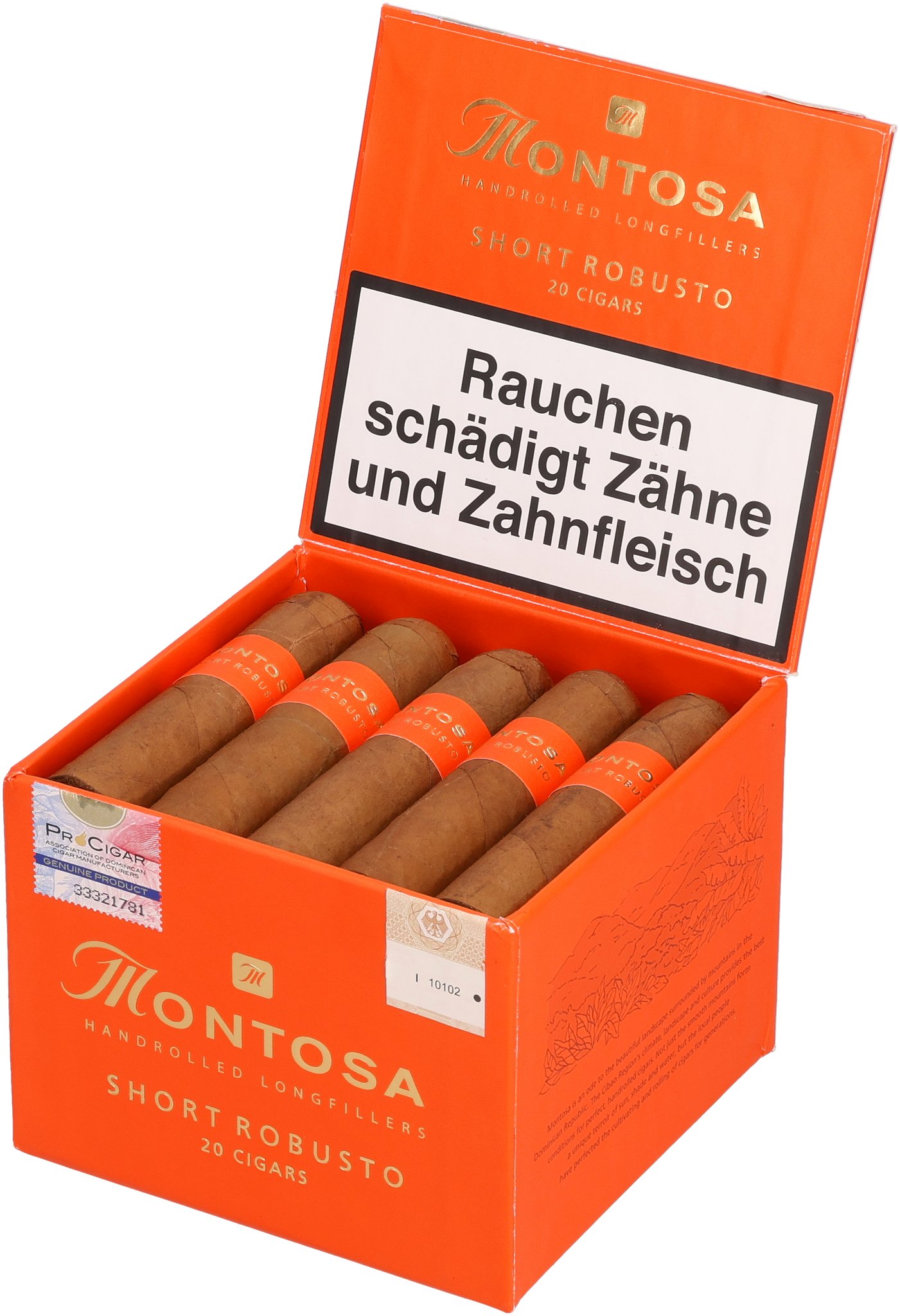 Montosa Claro Short Robusto_Kiste Offen