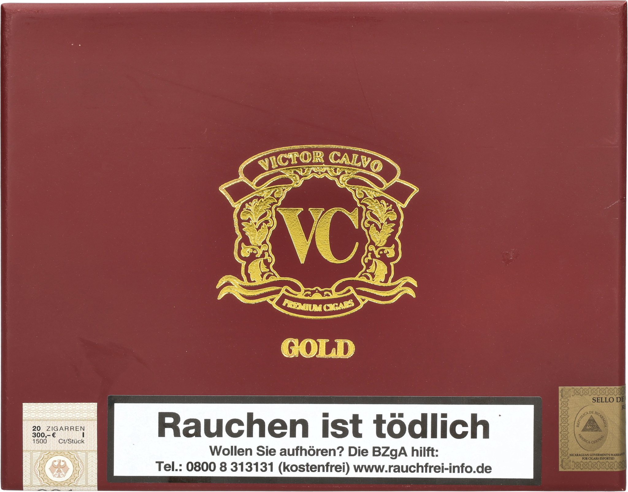 Gold Gran Corona Kiste frontal