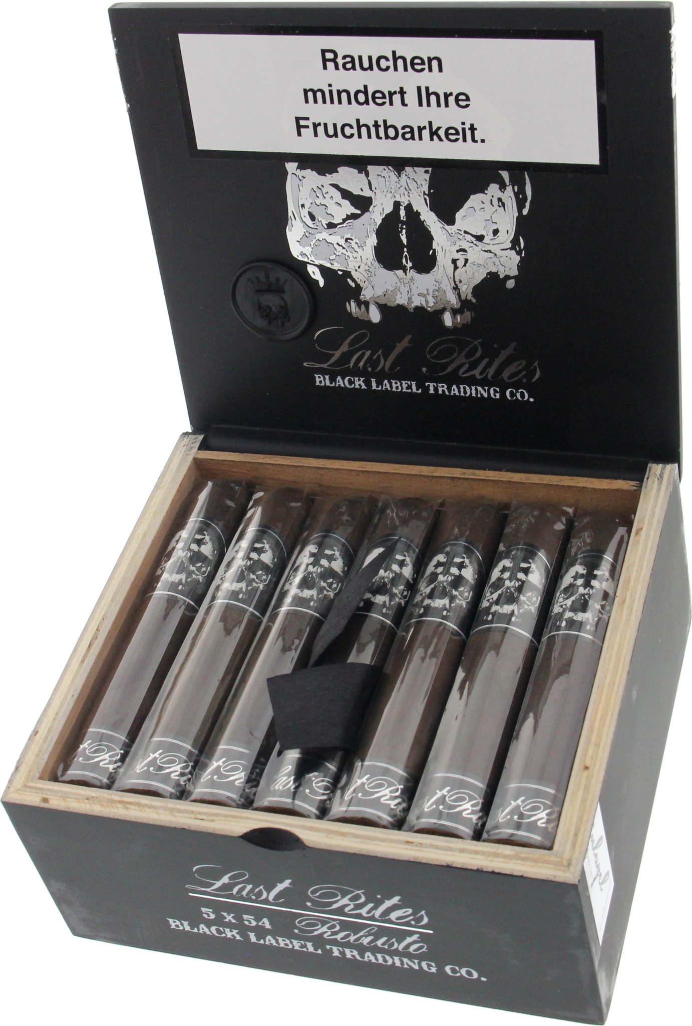 Black Label Trading Company Last Rites Robusto Kiste offen