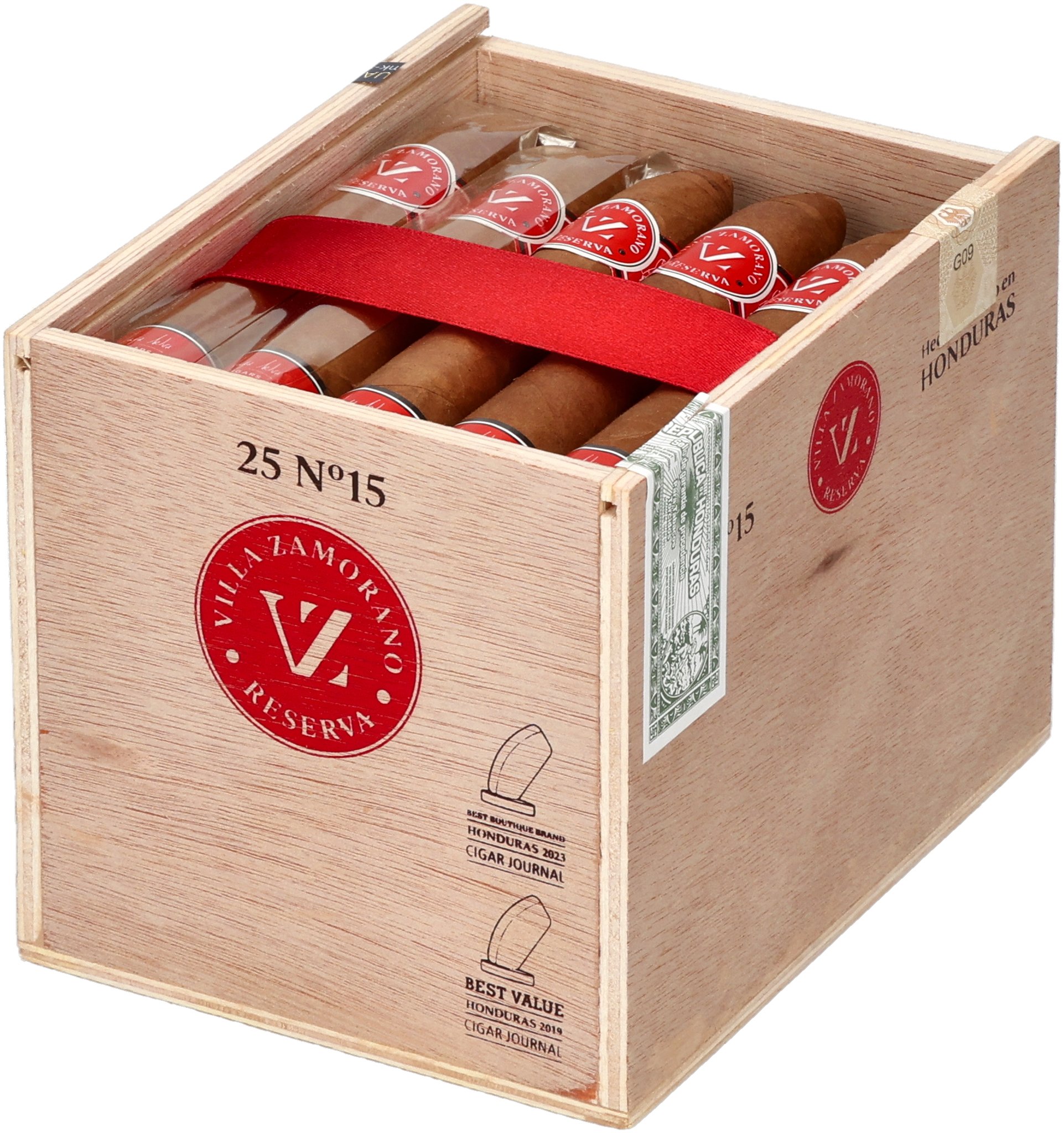 Reserva No. 15 box open