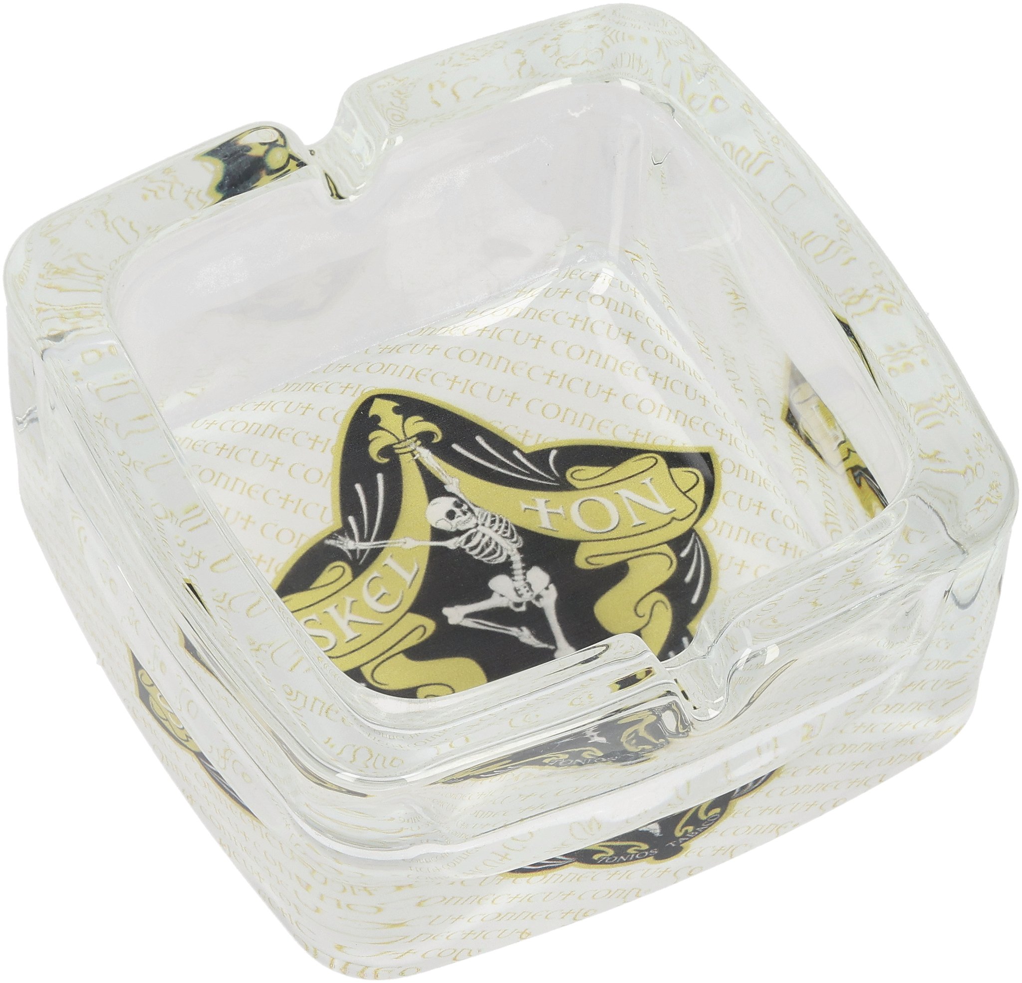 Glas eckig 2 Ablagen 01