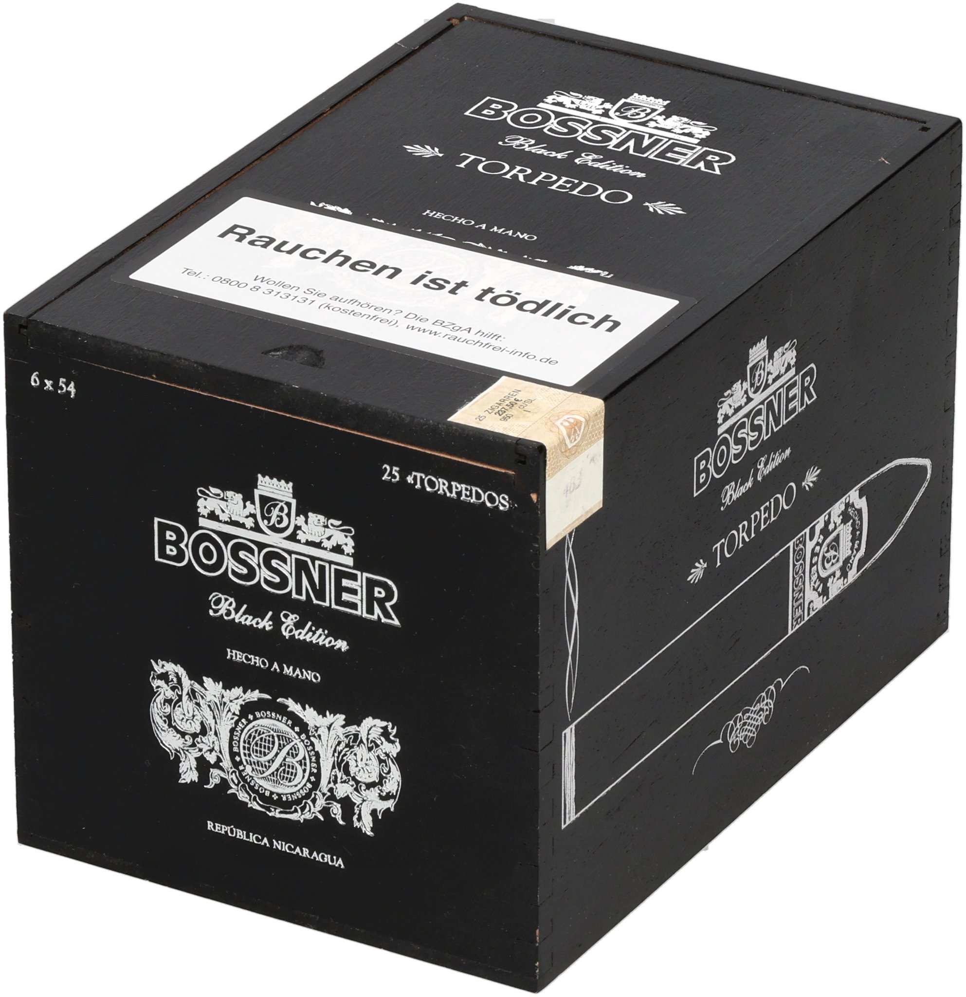 Bossner Black Edition (Nicaragua) Torpedo_Kiste
