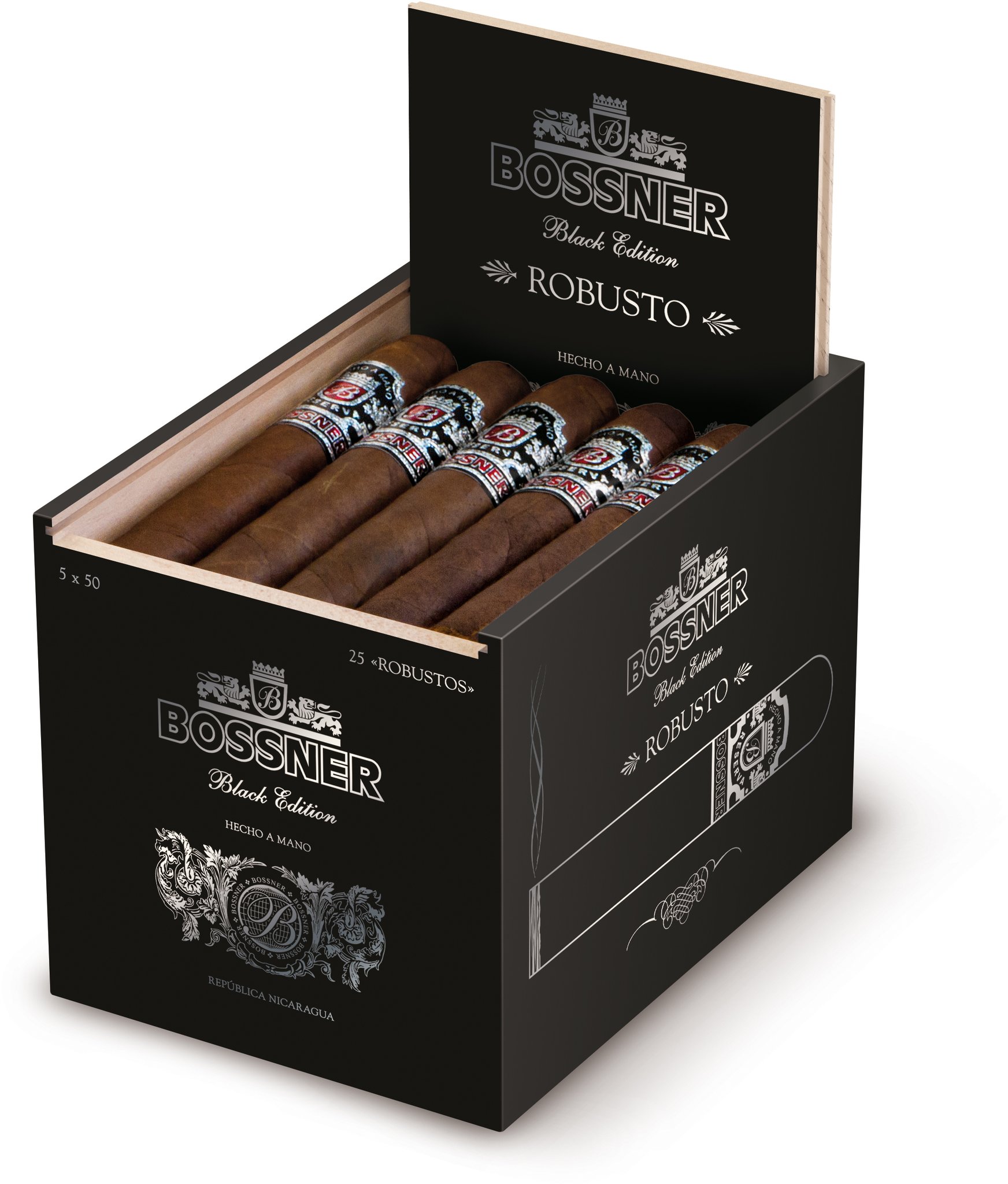 Bossner Black Edition Robusto Kiste offen
