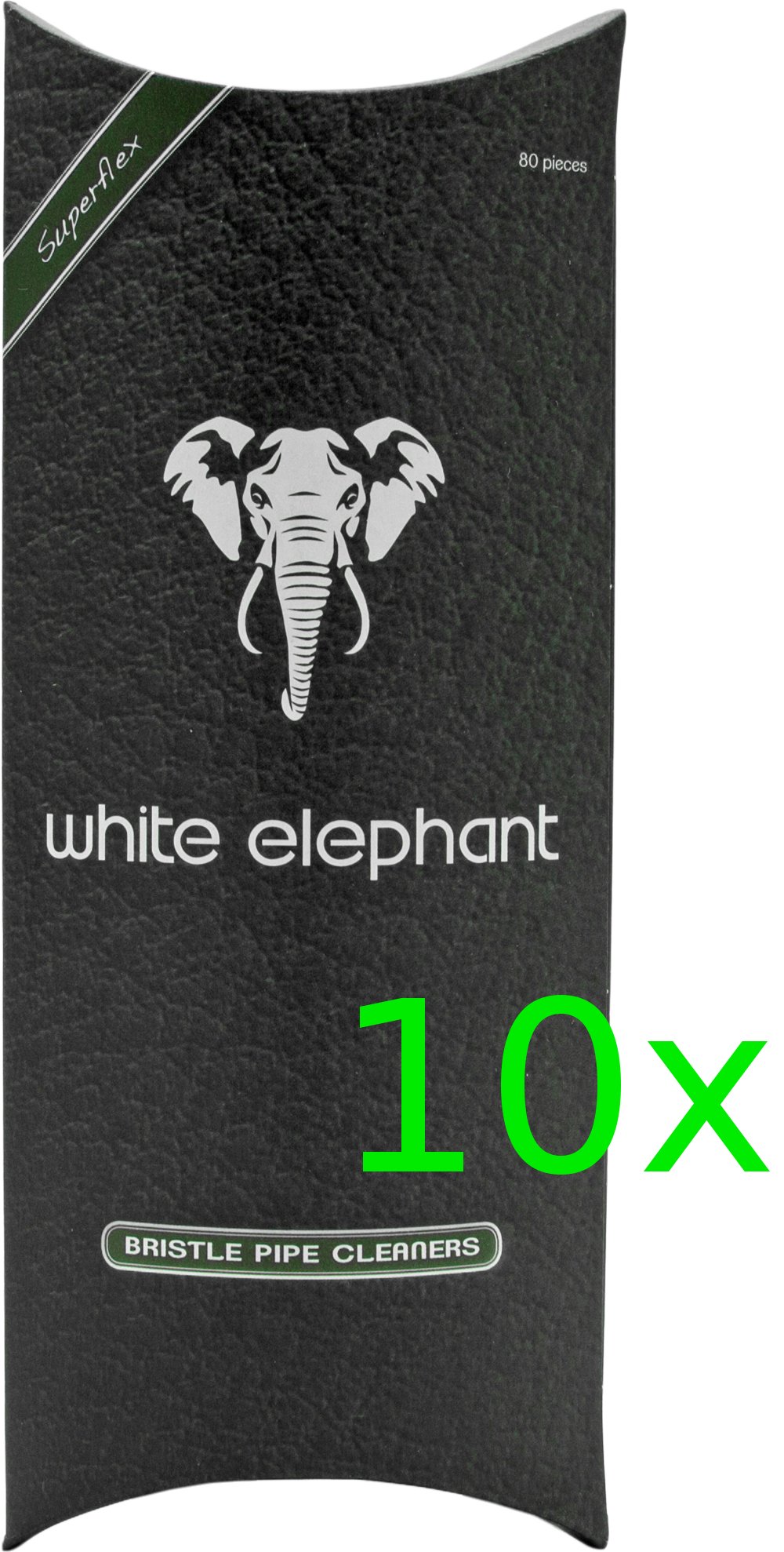 White Elephant Pfeifenreiniger Bristle (80 Stück) 10er Sparpack