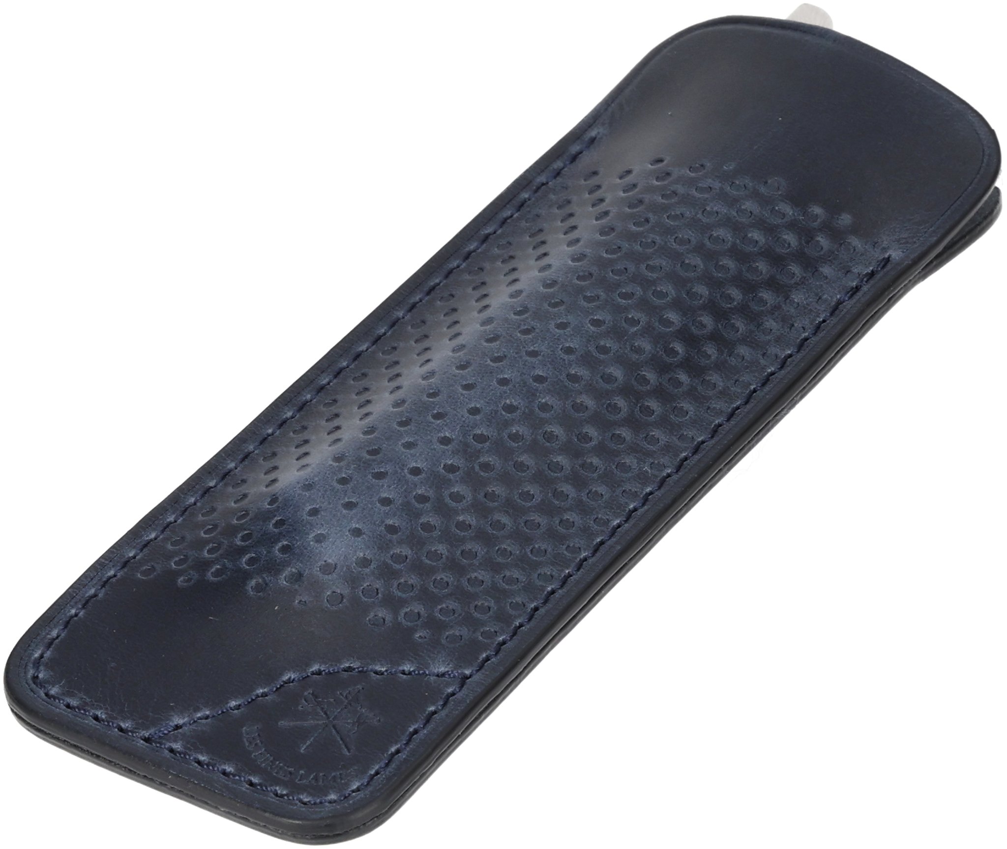 Les Fines Lames Zigarrenmesser Le Petit Lederetui Racing Petrol Blue_03