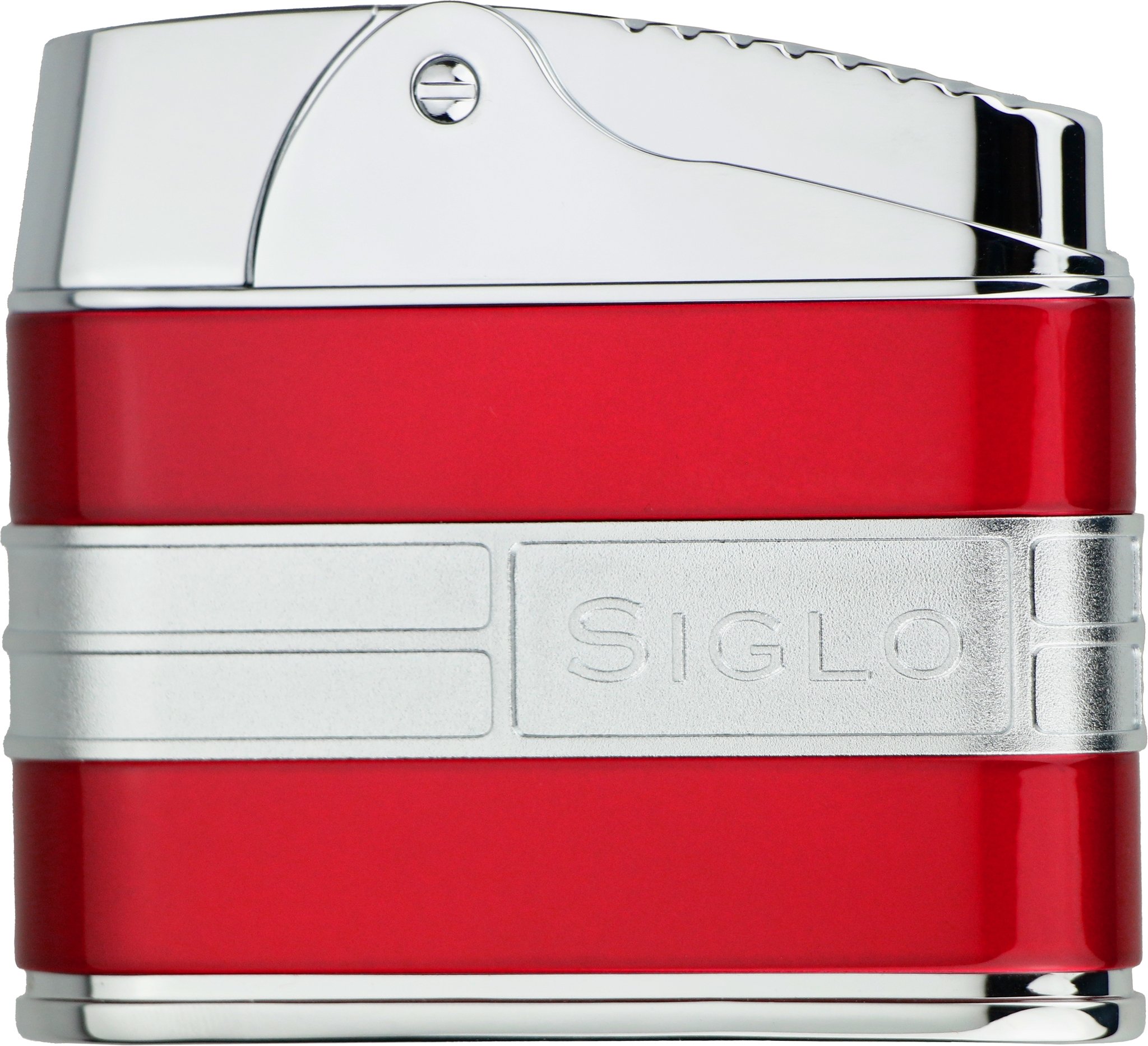 rot Retro Tischfeuerzeug frontal