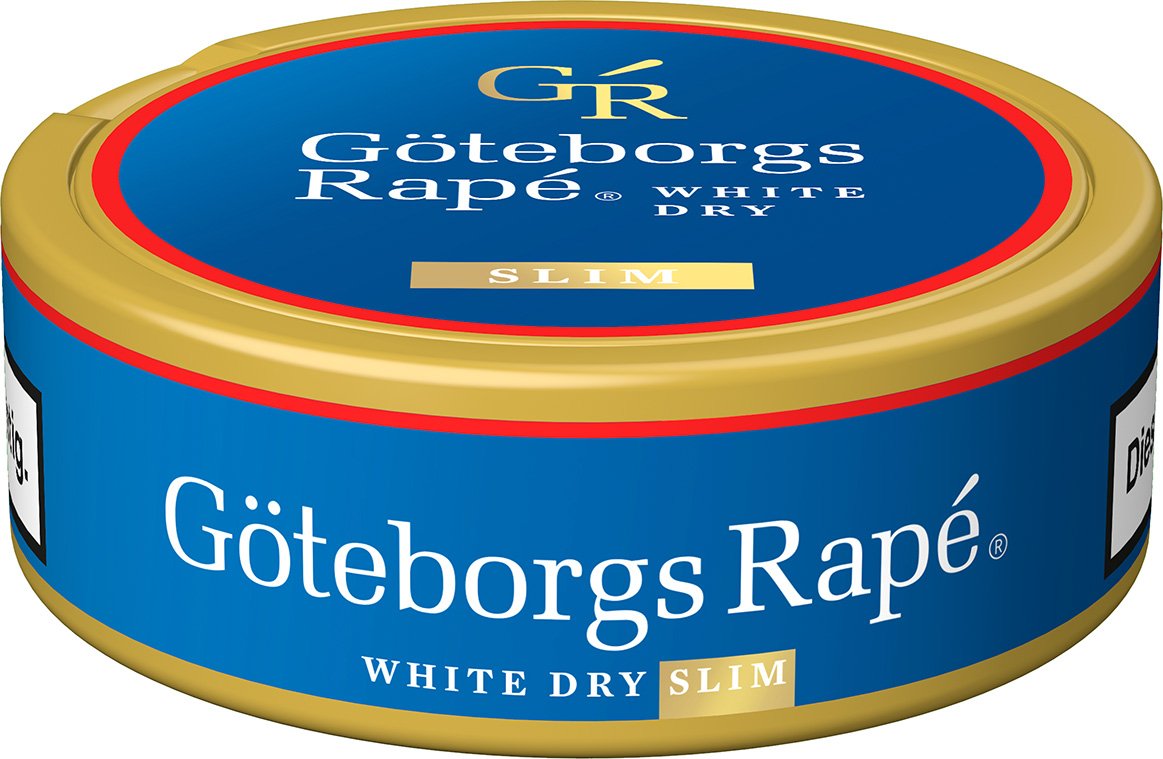 Göteborgs Kautabak Rapé White Dry Slim Detailbild