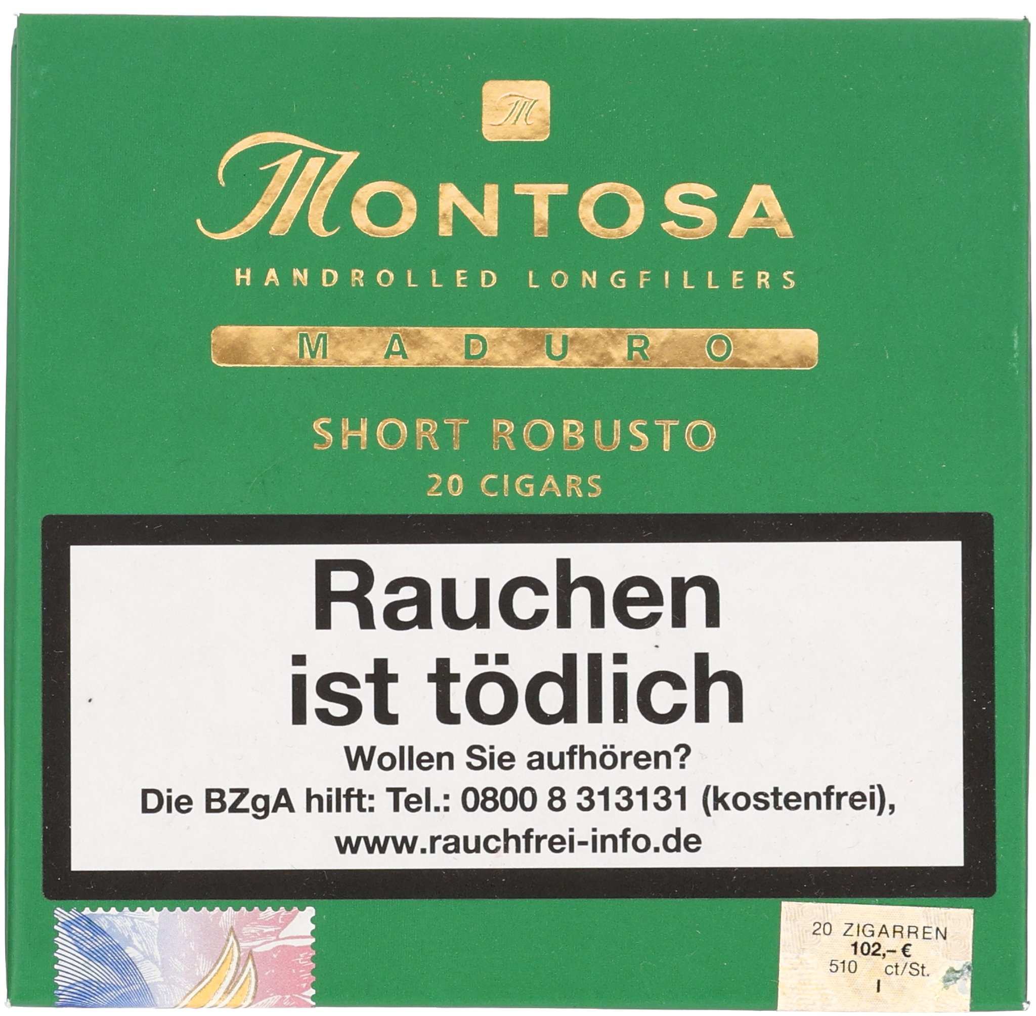 Montosa Maduro Short Robusto_Kiste Frontal