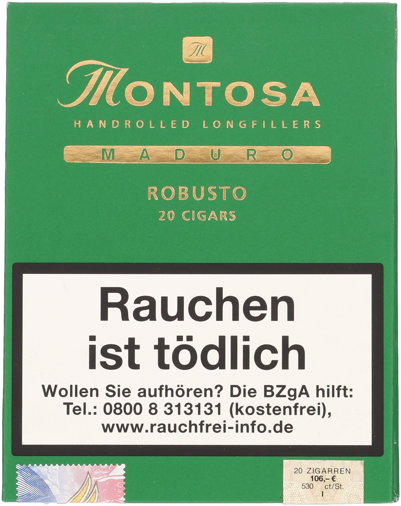 Montosa Maduro Robusto_Kiste Frontal