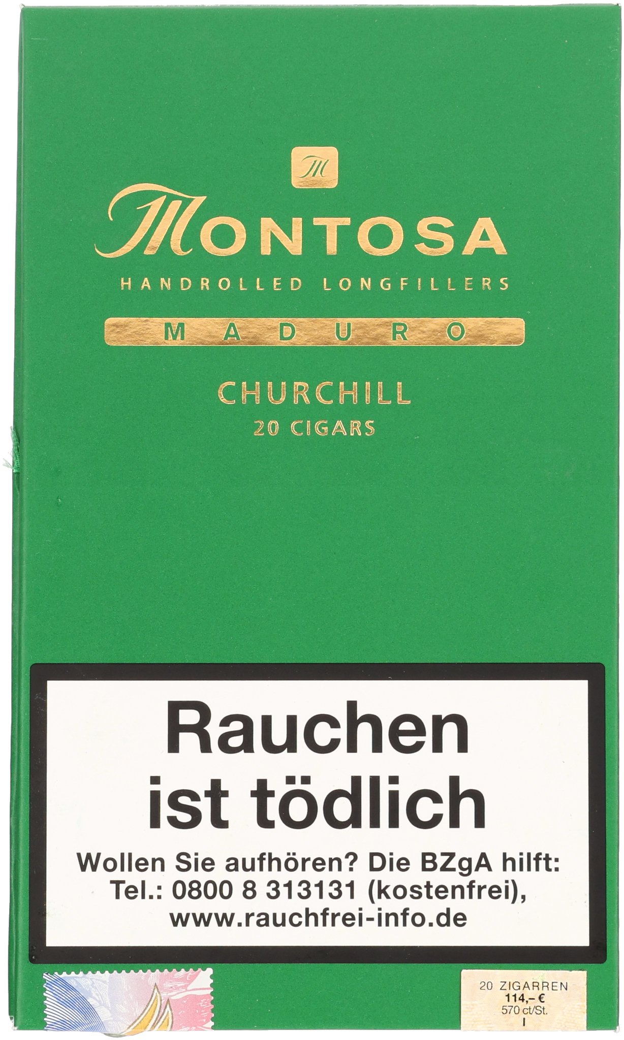 Montosa Maduro Churchill_Kiste Frontal