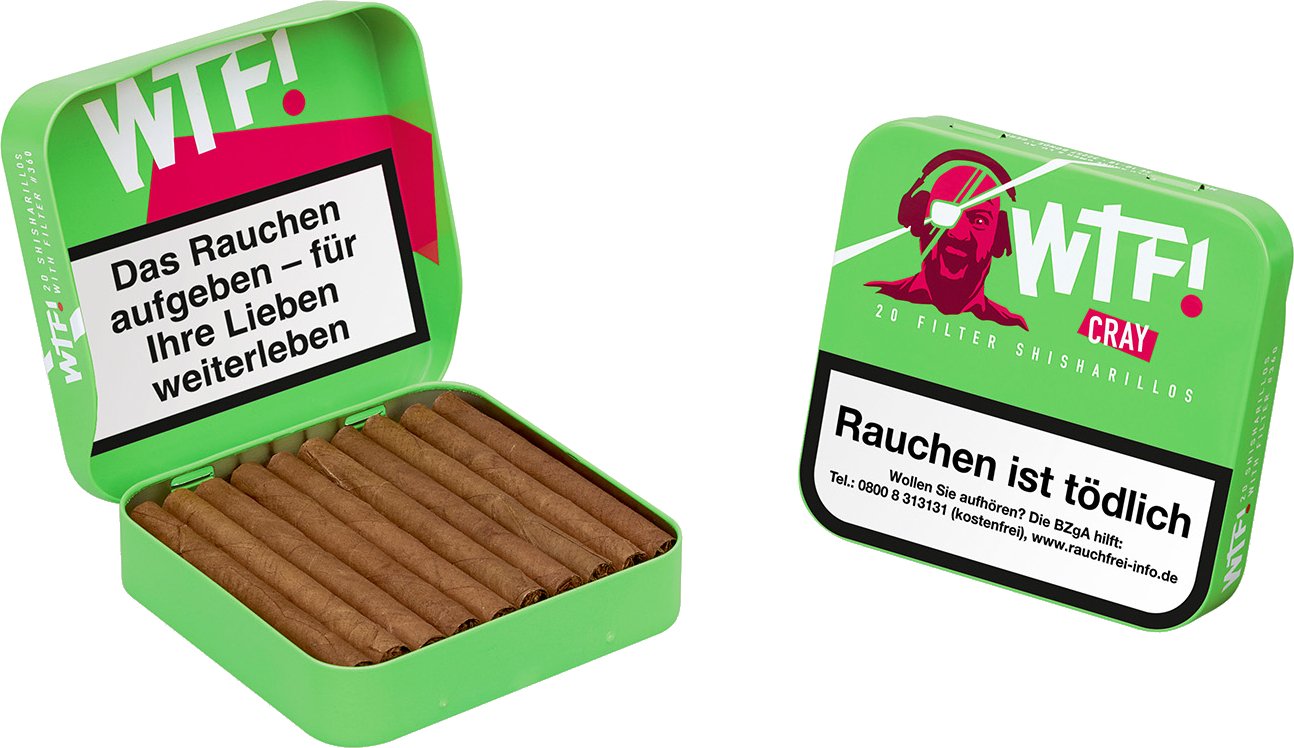 WTF! shisharillo Zigarillos CRAY Big Pack (20er) Detailbild
