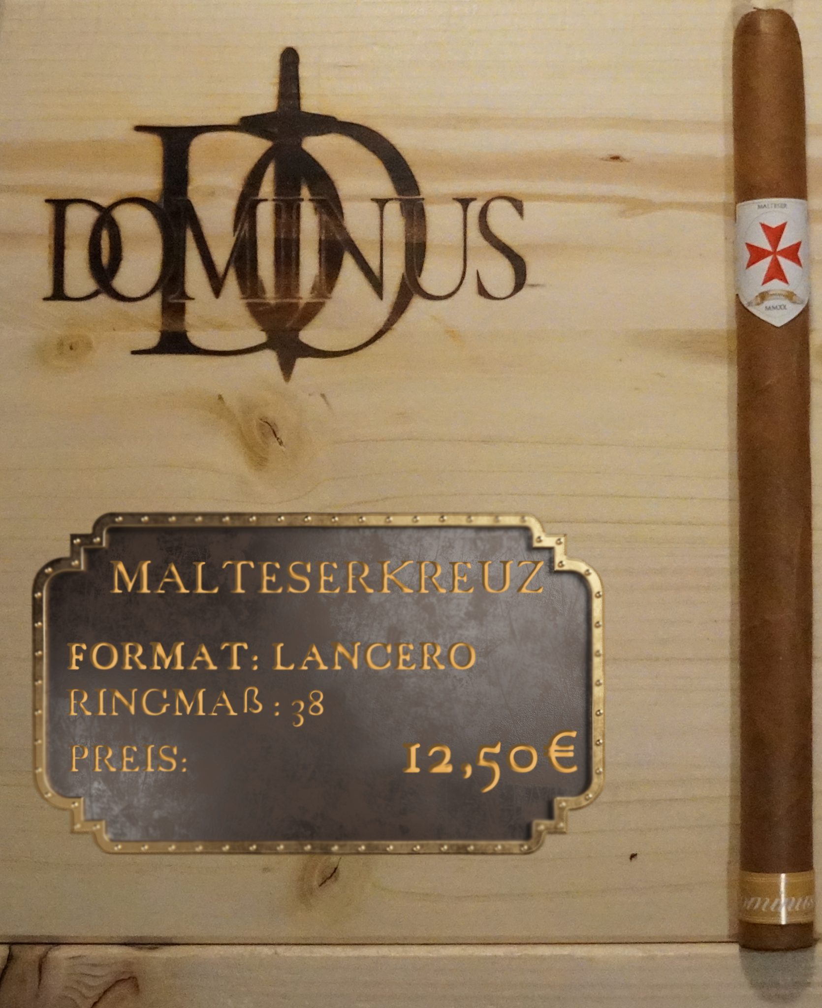 Dominus MMXX Malteserkreuz (Lancero) Detailbild
