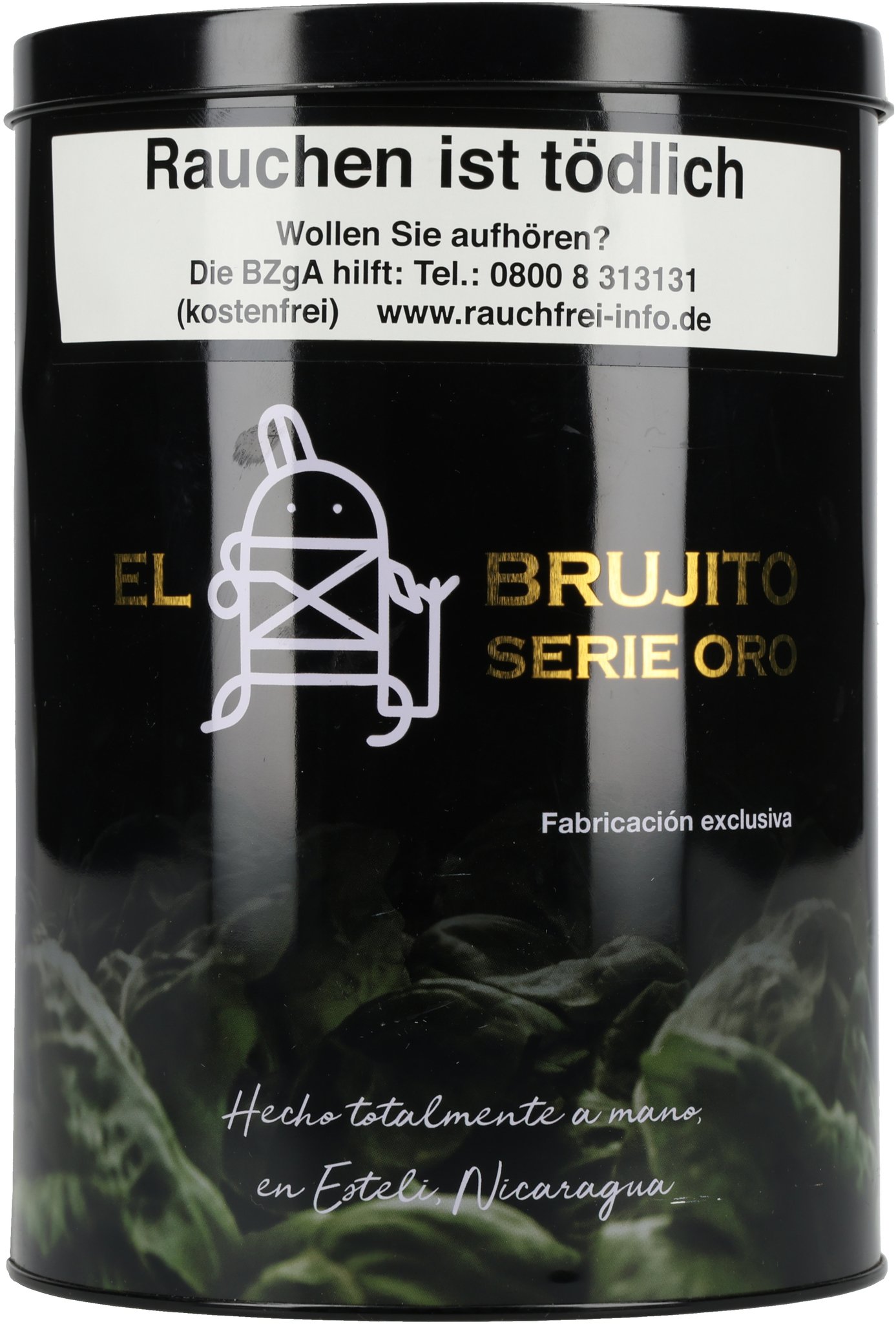 El Brujito Serie Oro tin front