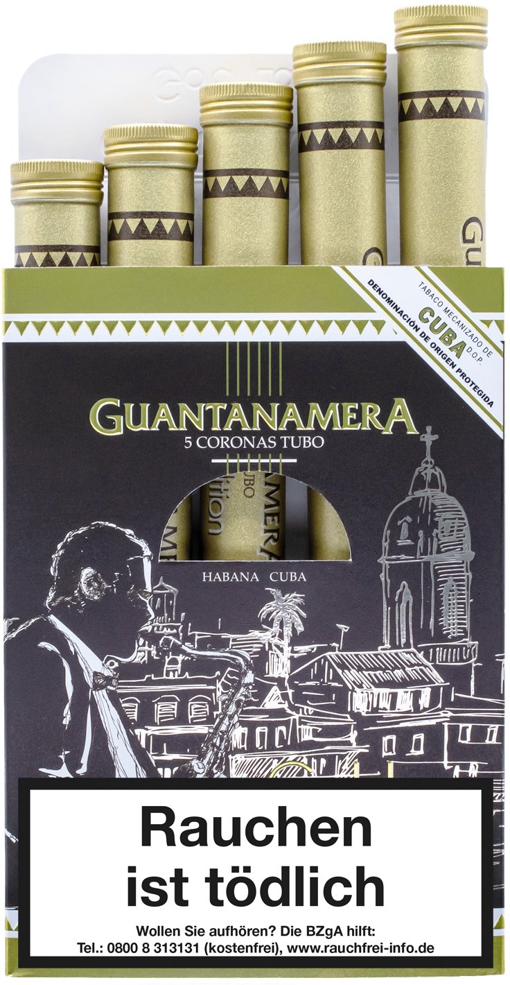 Guantanamera Corona Tubos Gold Edition 5er Detailbild