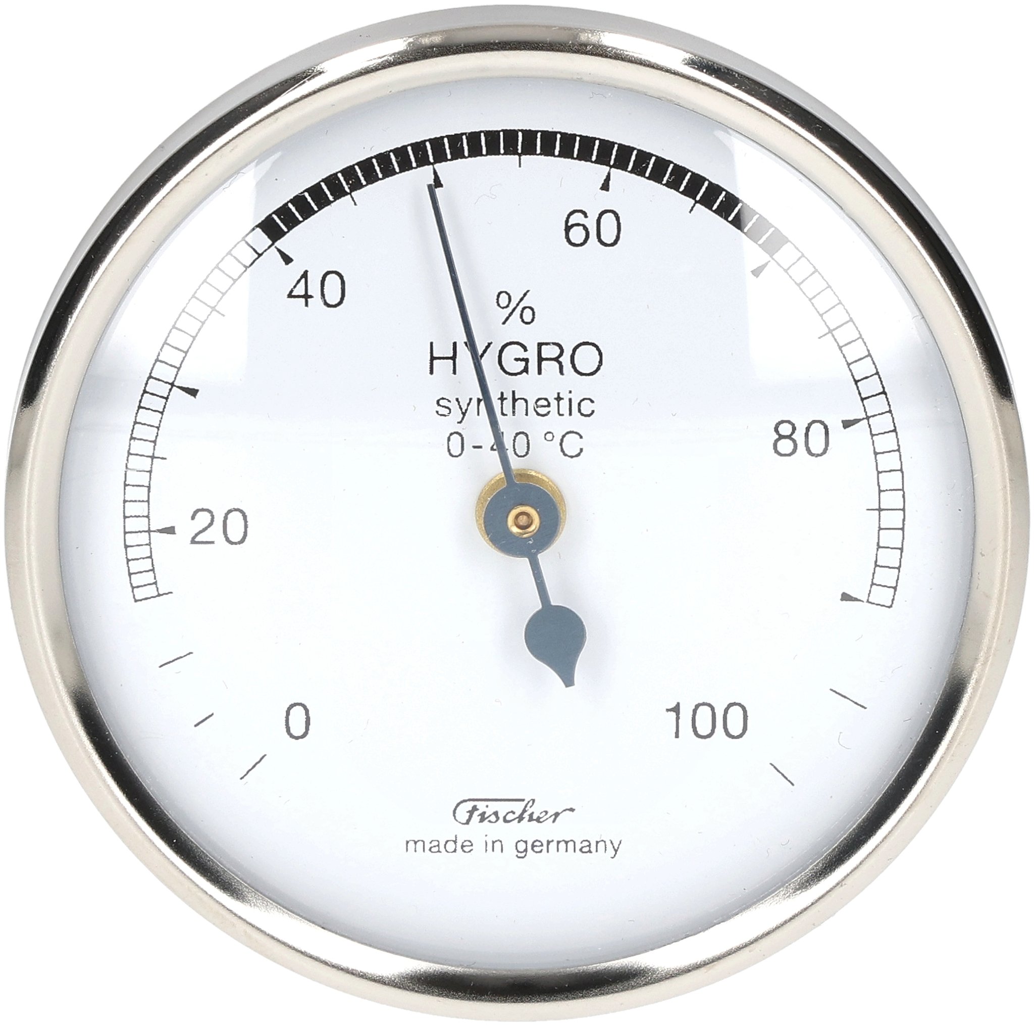 Hygrometer Silber 65mm Fischer 01