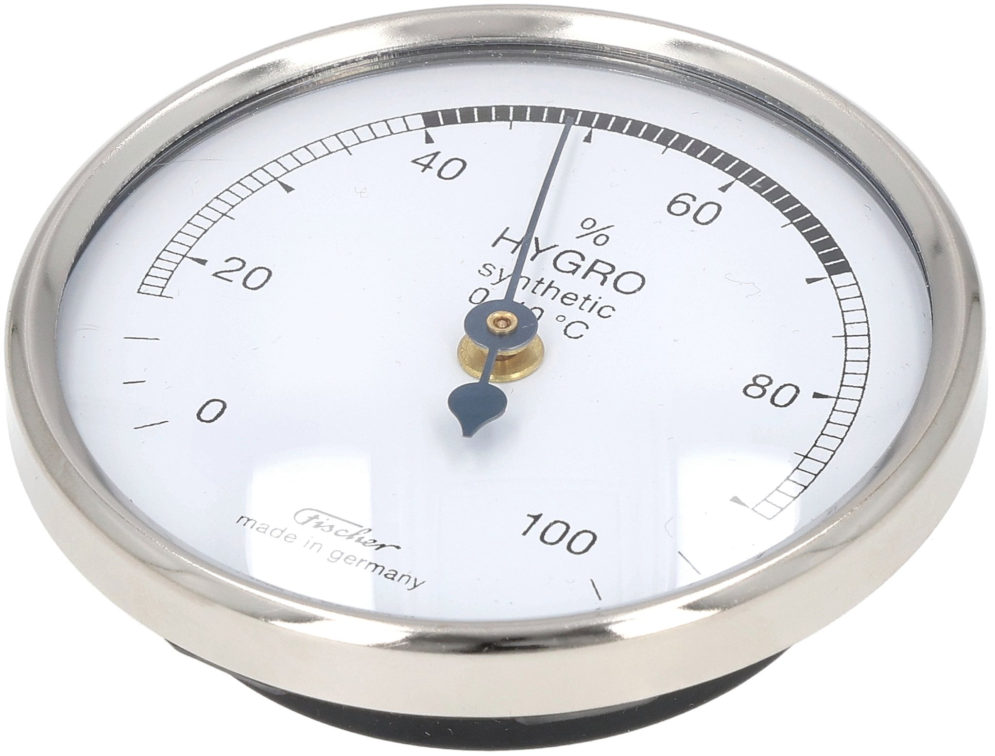 Hygrometer Silber 65mm Fischer 03