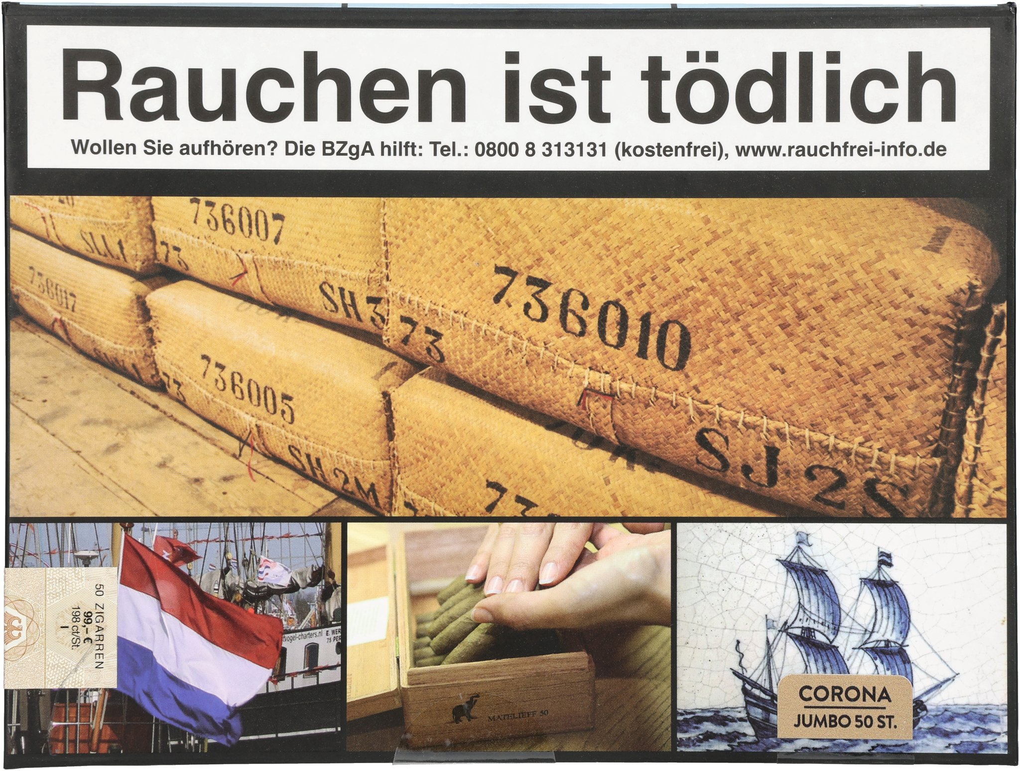 Corona Jumbo box front